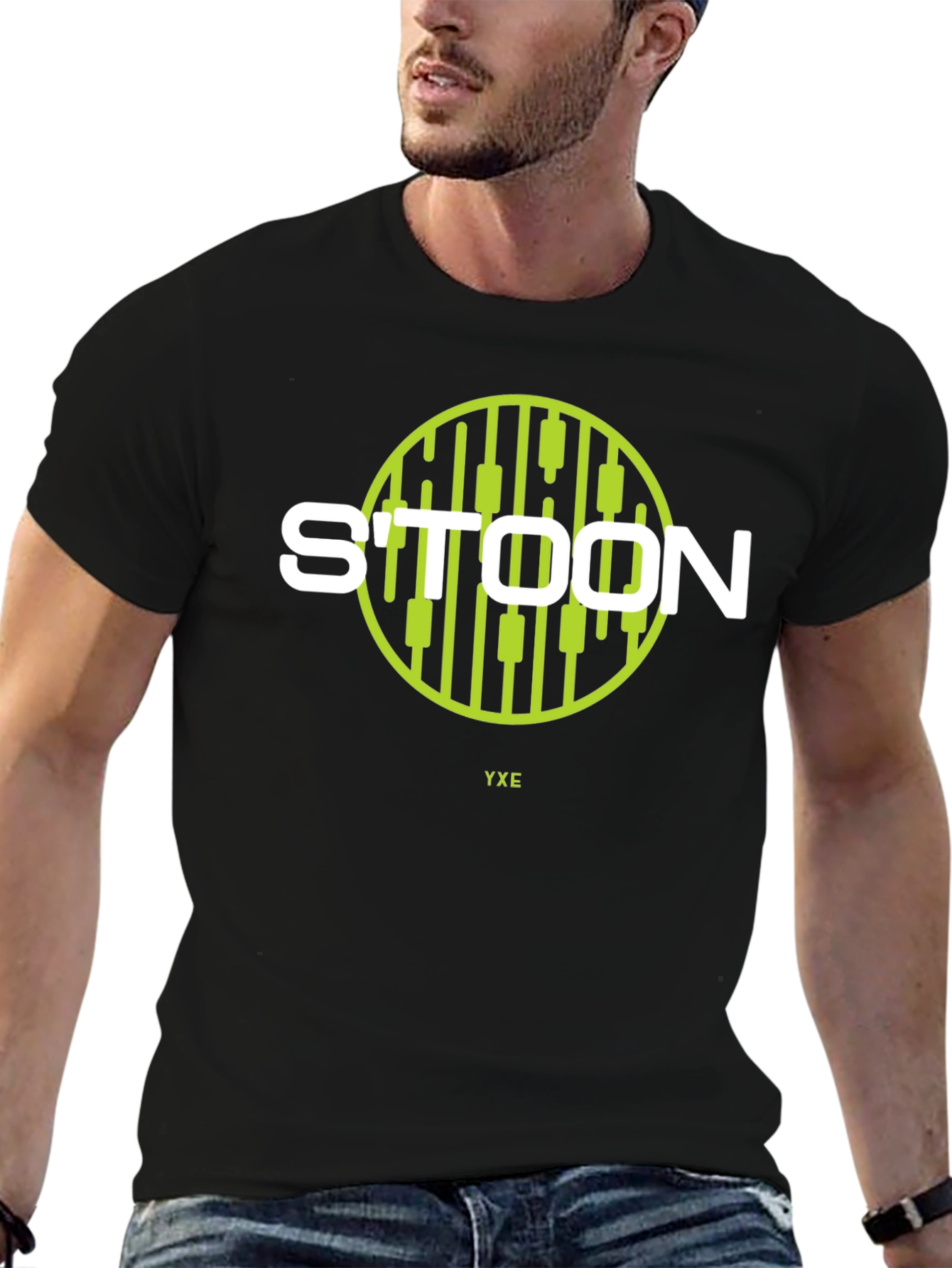 STOON YXE Black Graphic Tee