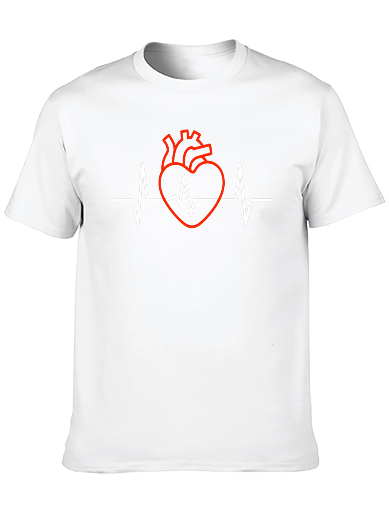 Heartbeat Heart Graphic Tee - Black
