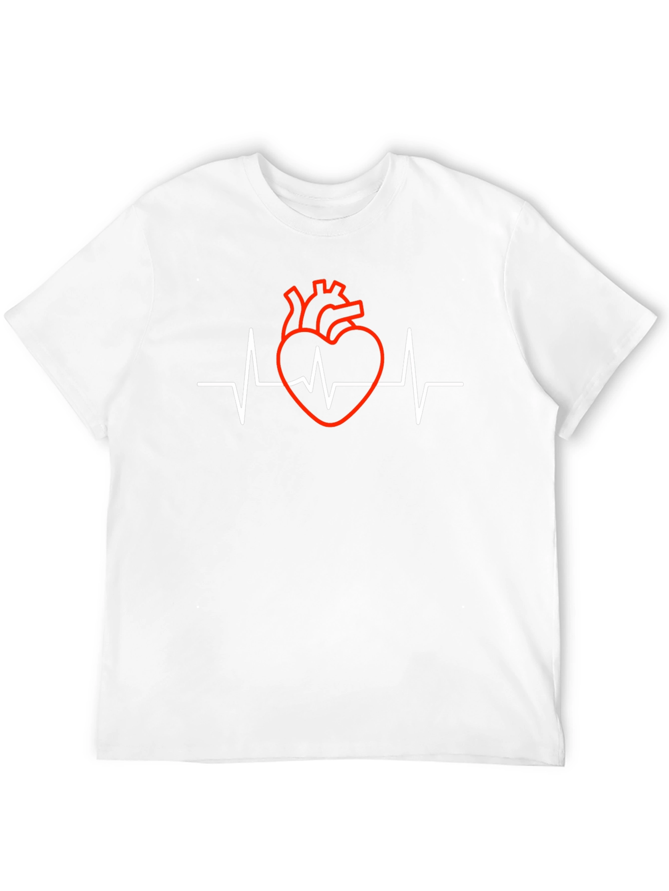 Heartbeat Heart Graphic Tee - Black