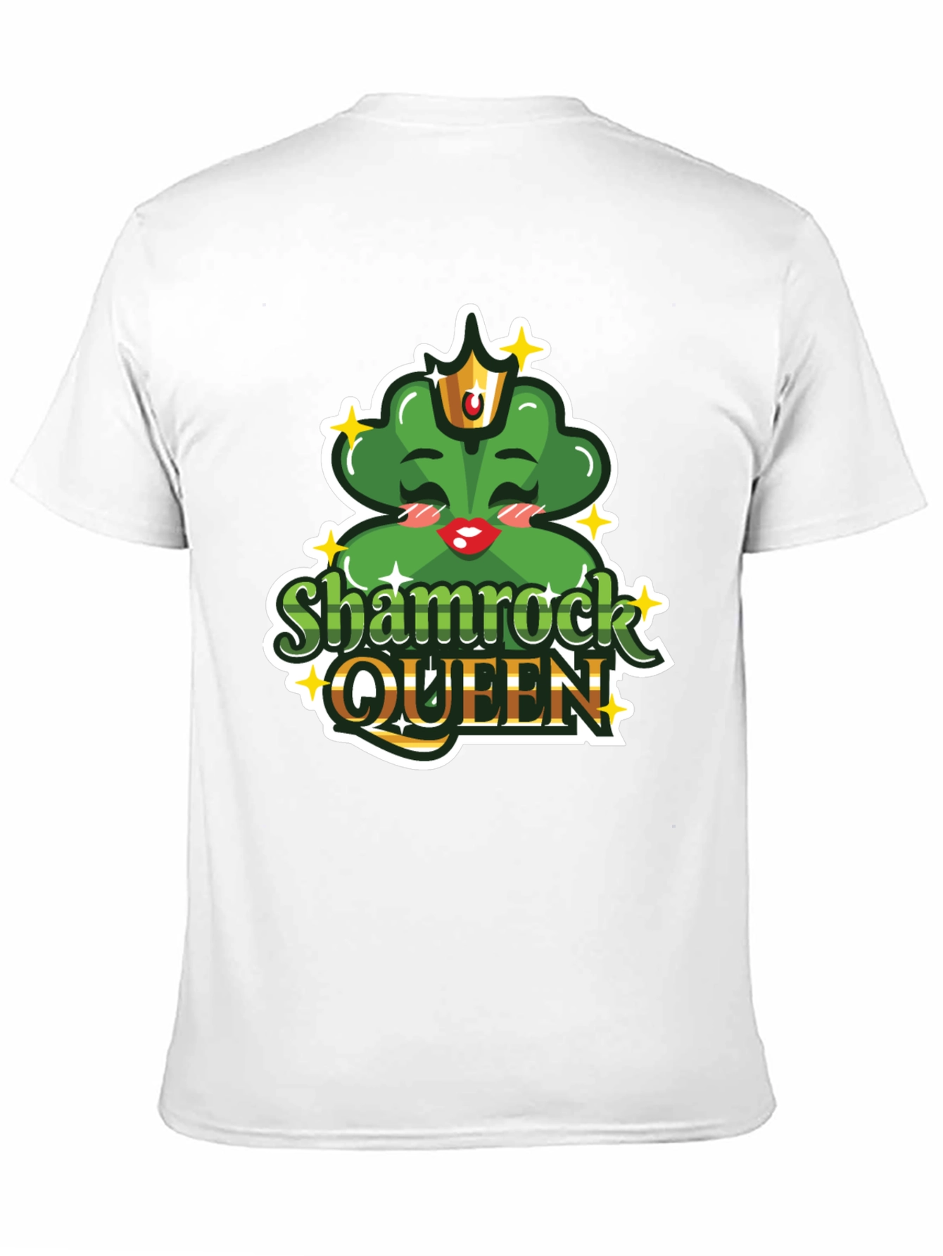 Shamrock Queen Black T-Shirt - St. Patricks Day
