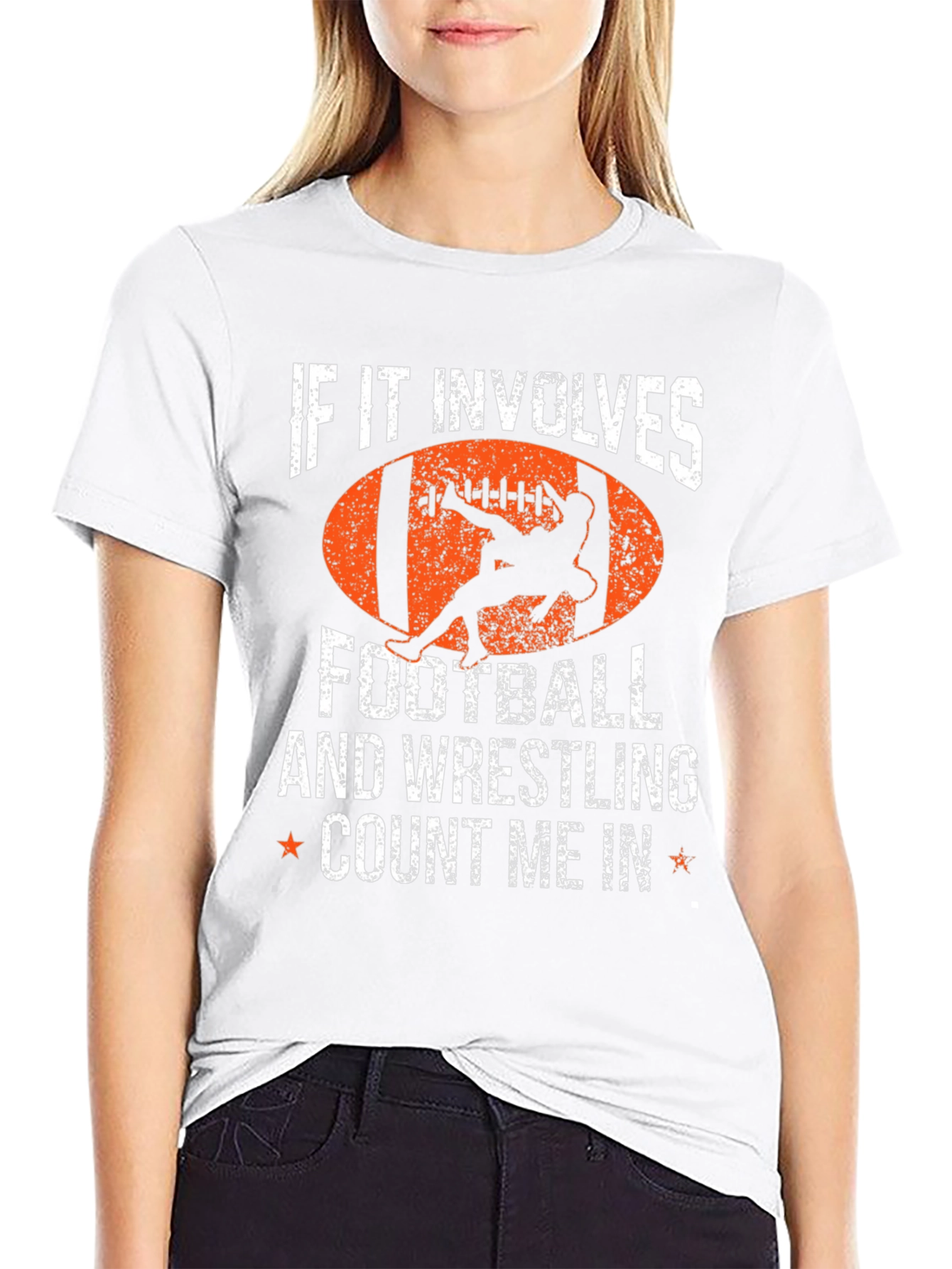 Football & Wrestling T-Shirt: Count Me In!