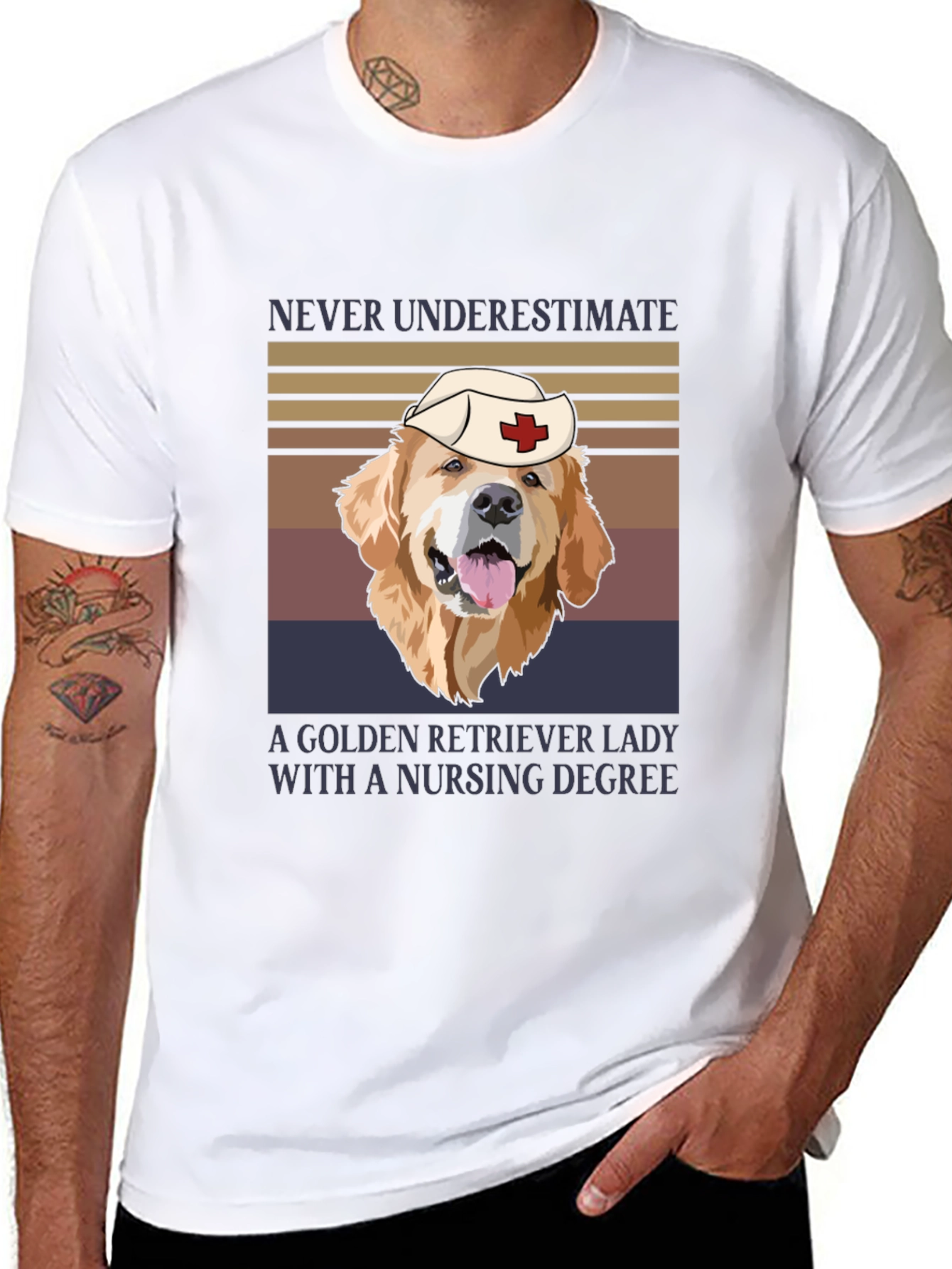 Golden Retriever Nurse T-Shirt