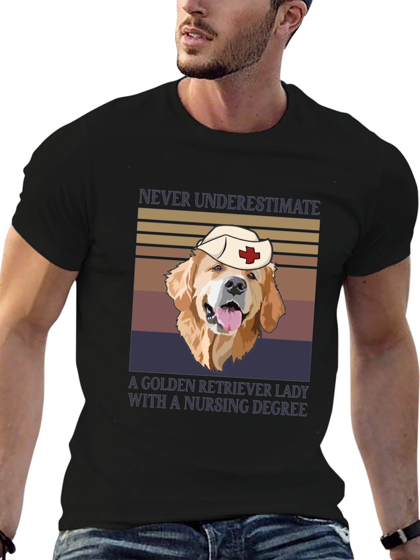 Golden Retriever Nurse T-Shirt
