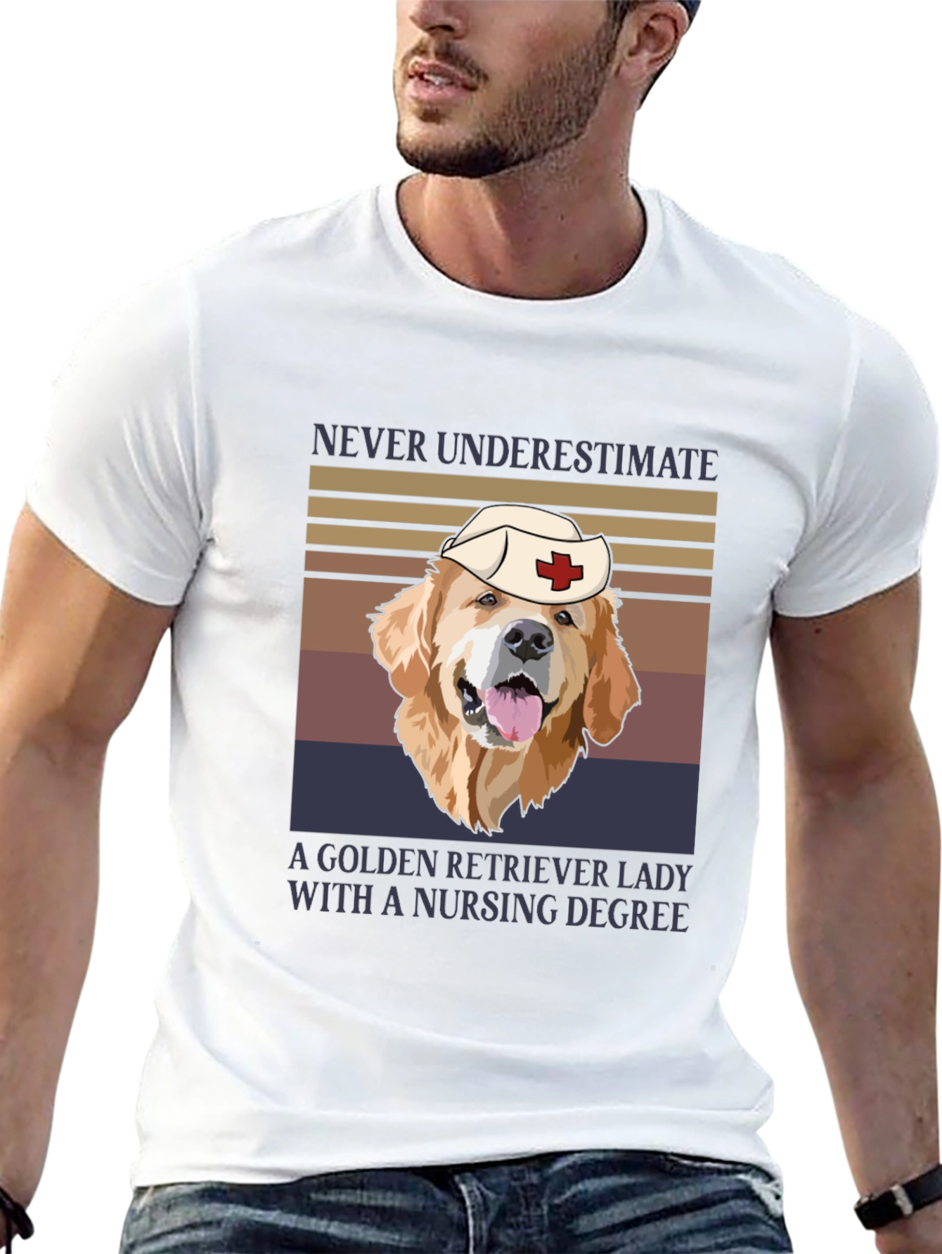 Golden Retriever Nurse T-Shirt