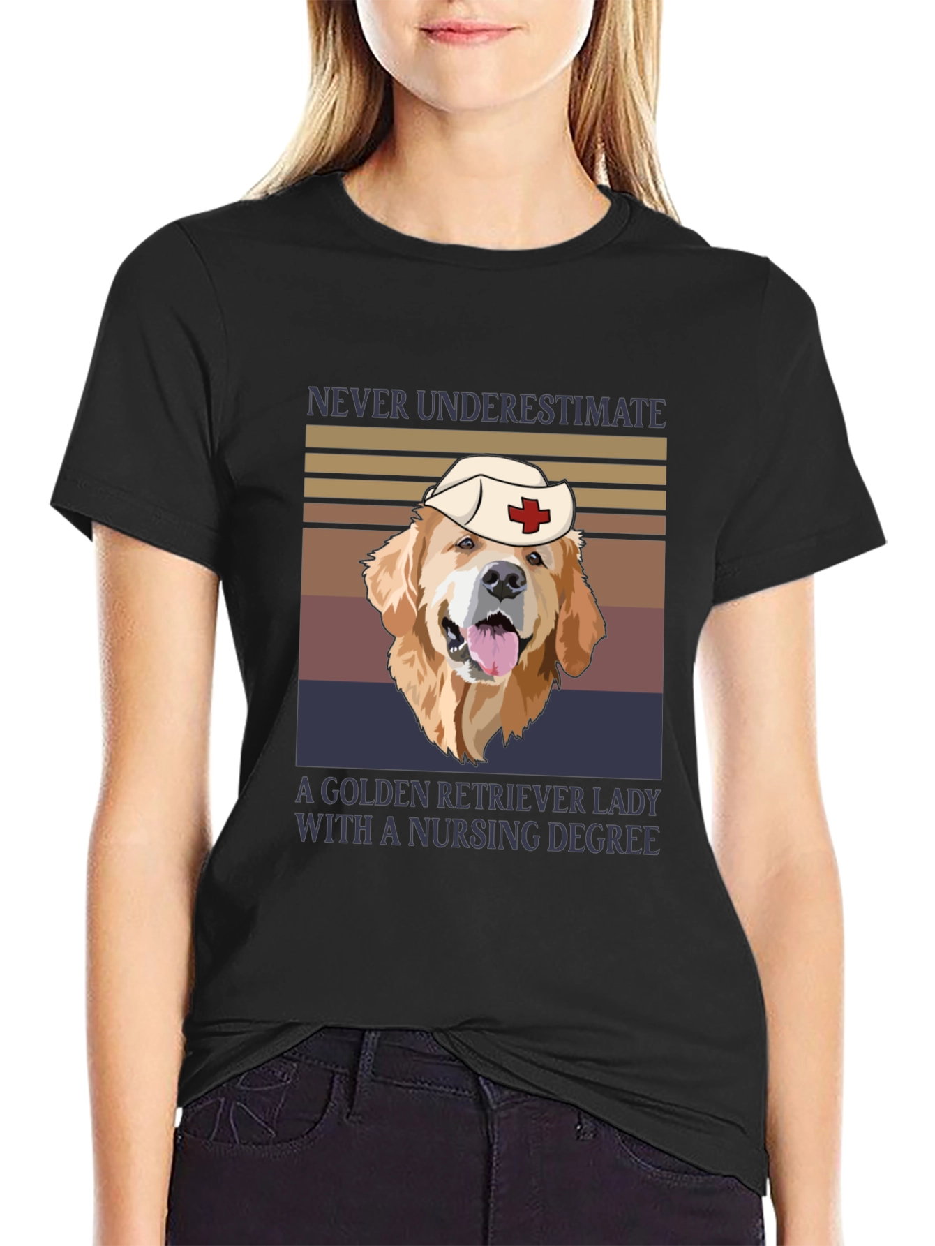 Golden Retriever Nurse T-Shirt