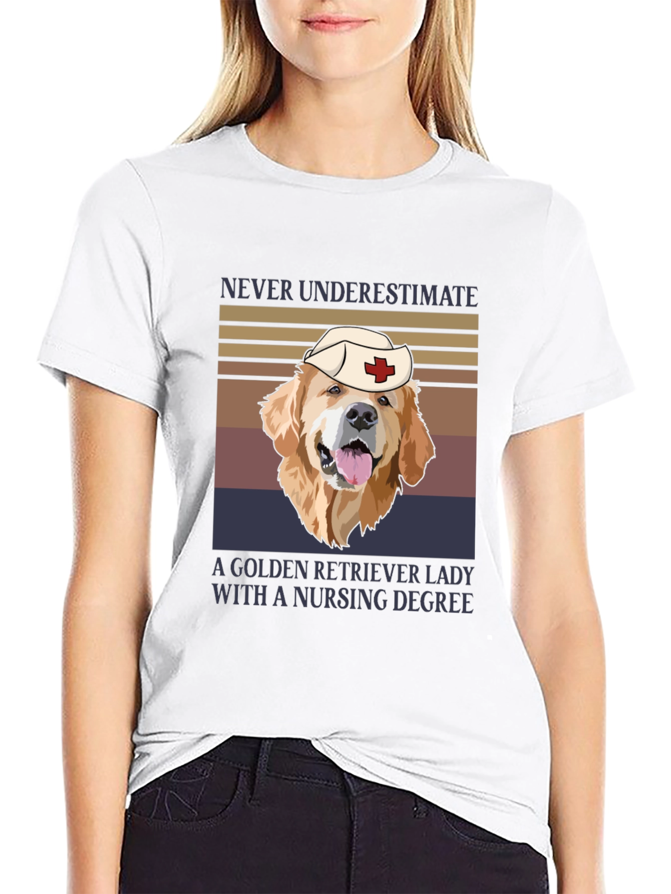 Golden Retriever Nurse T-Shirt