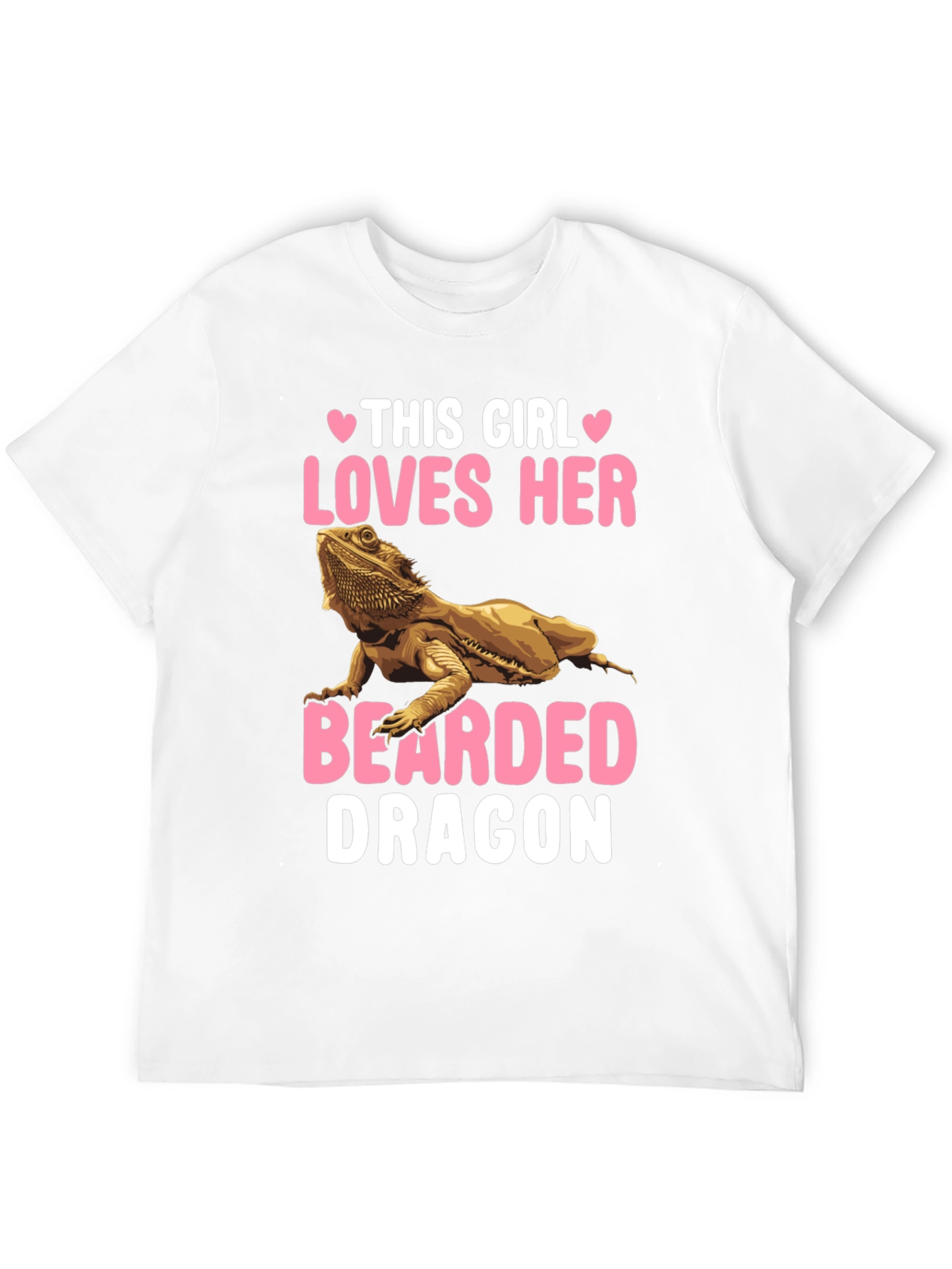 This Girl Loves Her Bearded Dragon Graphic T-Shirt