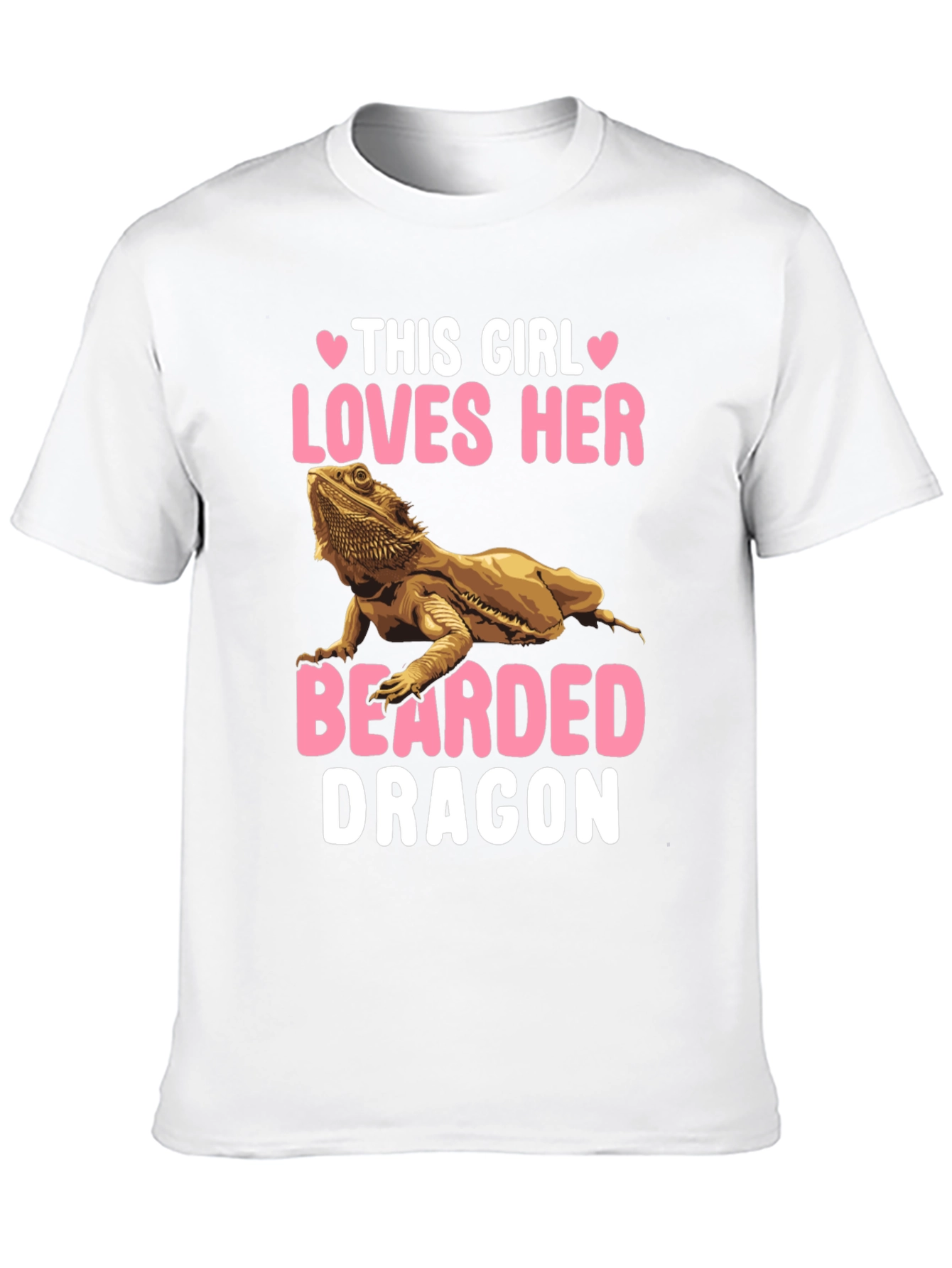 This Girl Loves Her Bearded Dragon Graphic T-Shirt