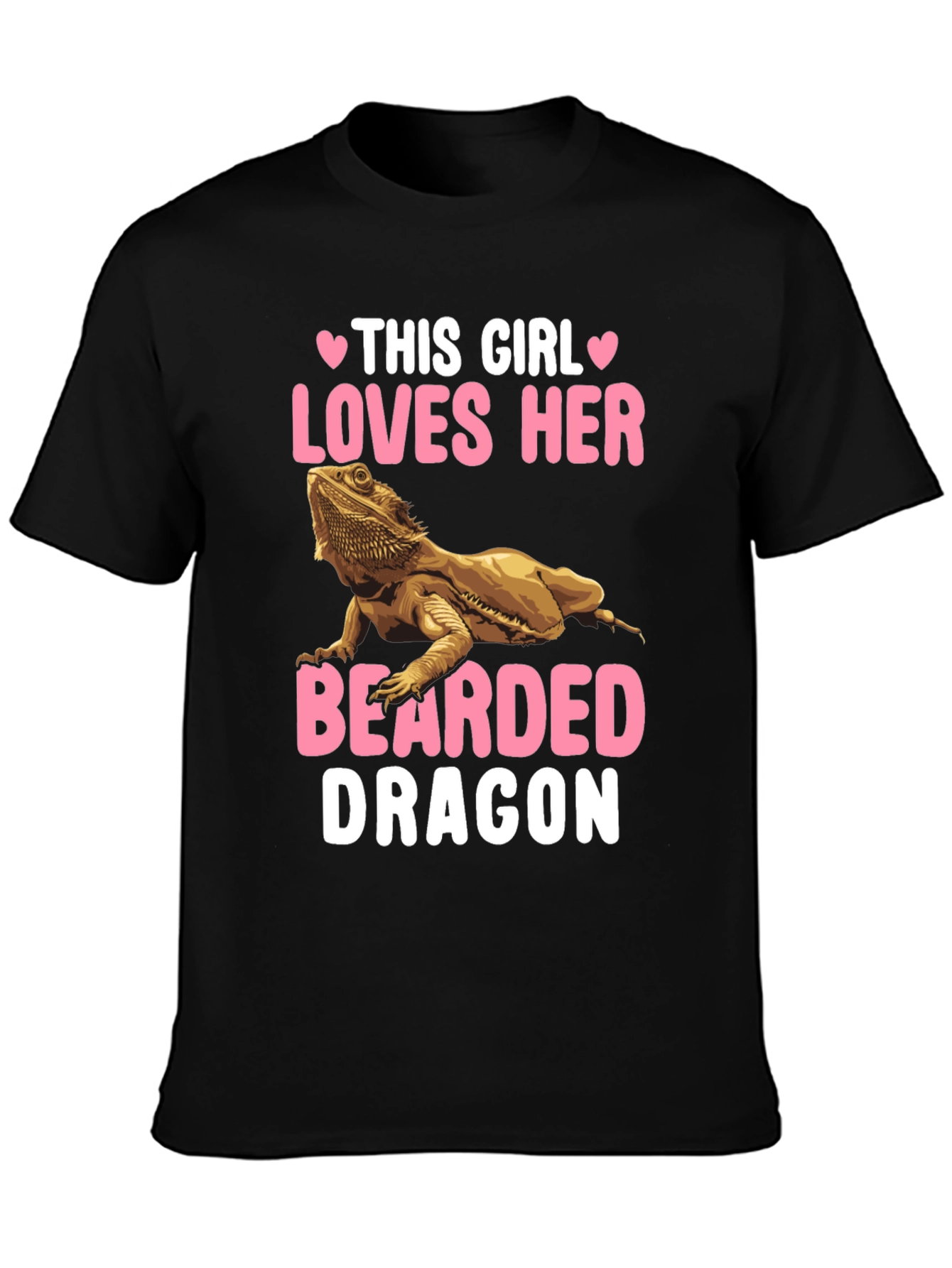 This Girl Loves Her Bearded Dragon Graphic T-Shirt