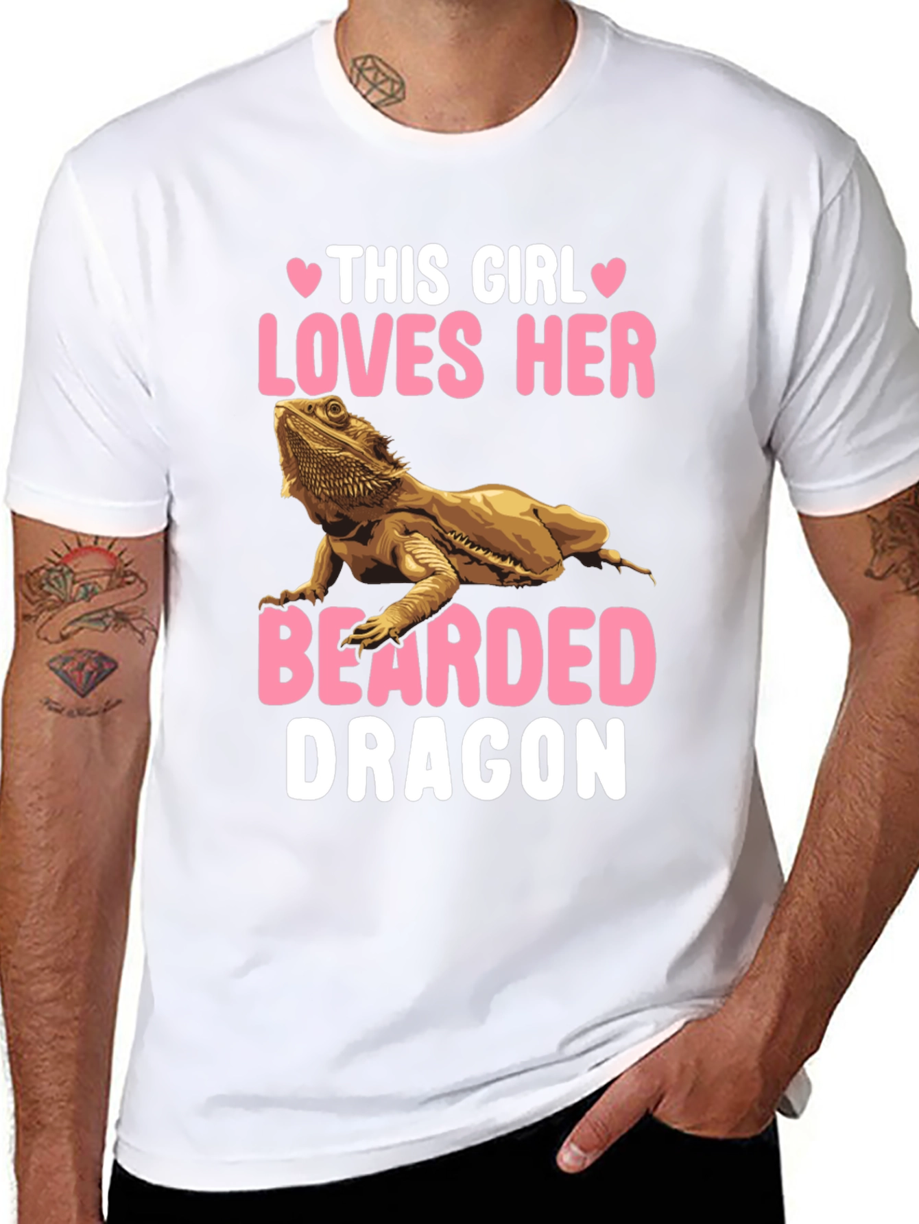This Girl Loves Her Bearded Dragon Graphic T-Shirt