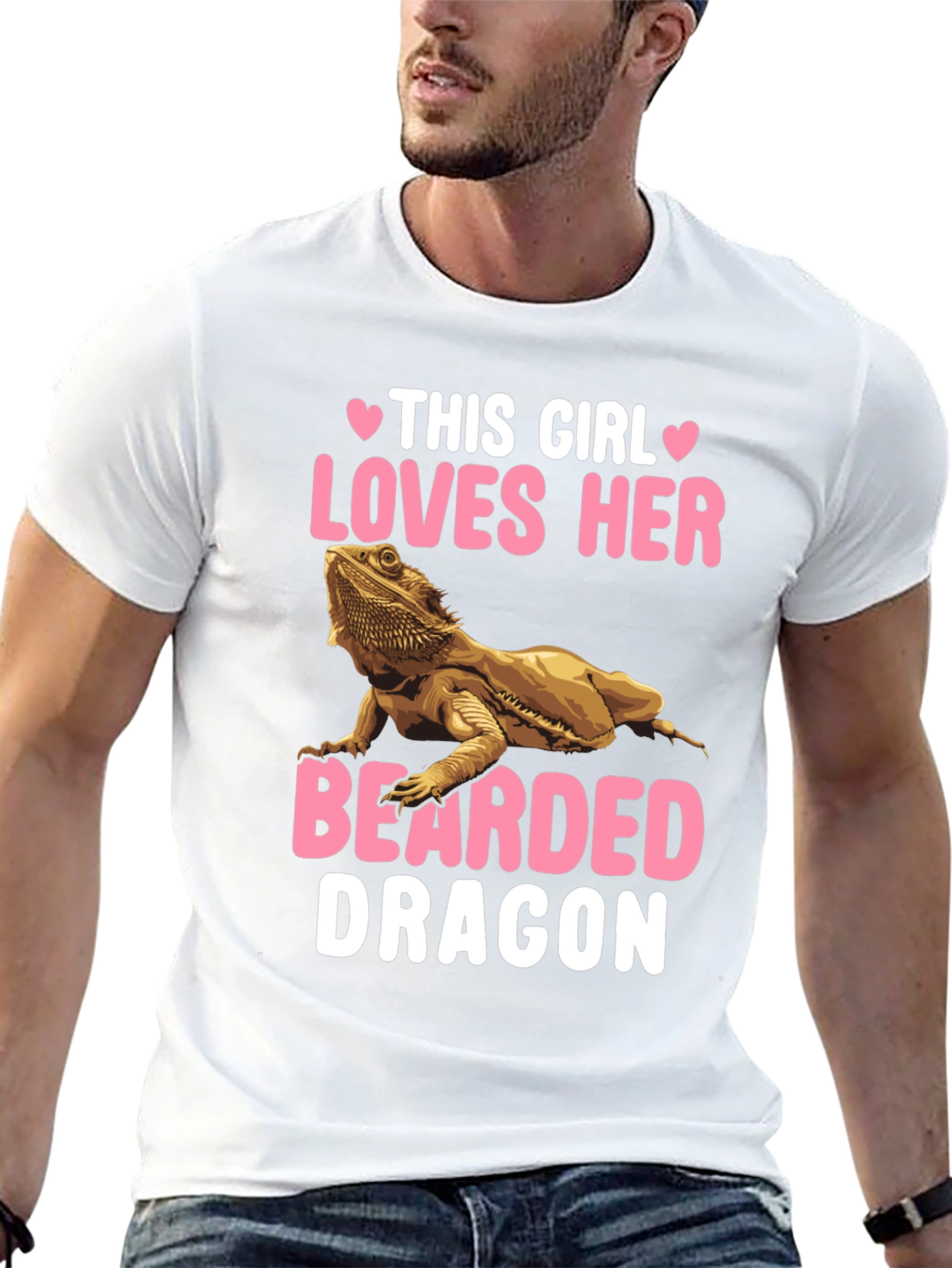 This Girl Loves Her Bearded Dragon Graphic T-Shirt