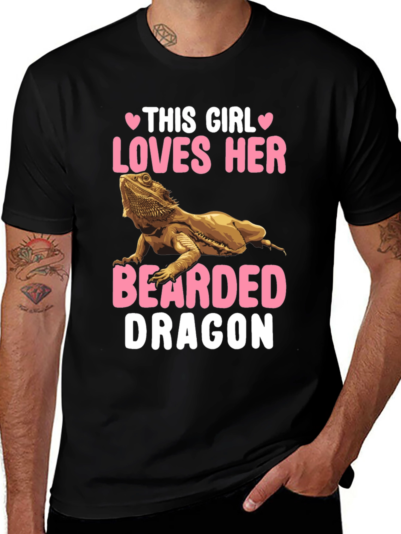 This Girl Loves Her Bearded Dragon Graphic T-Shirt