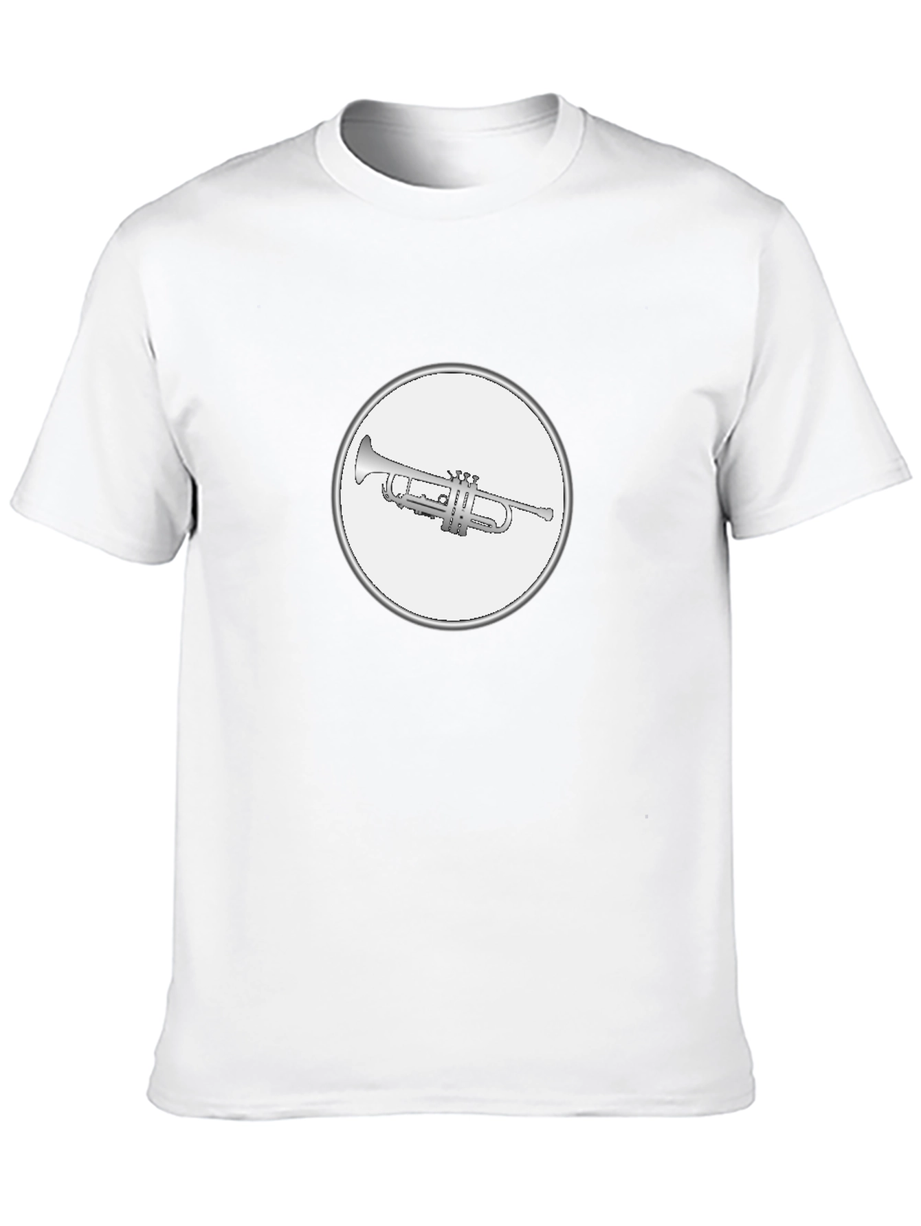 Trumpet Graphic Tee - Black Cotton T-Shirt