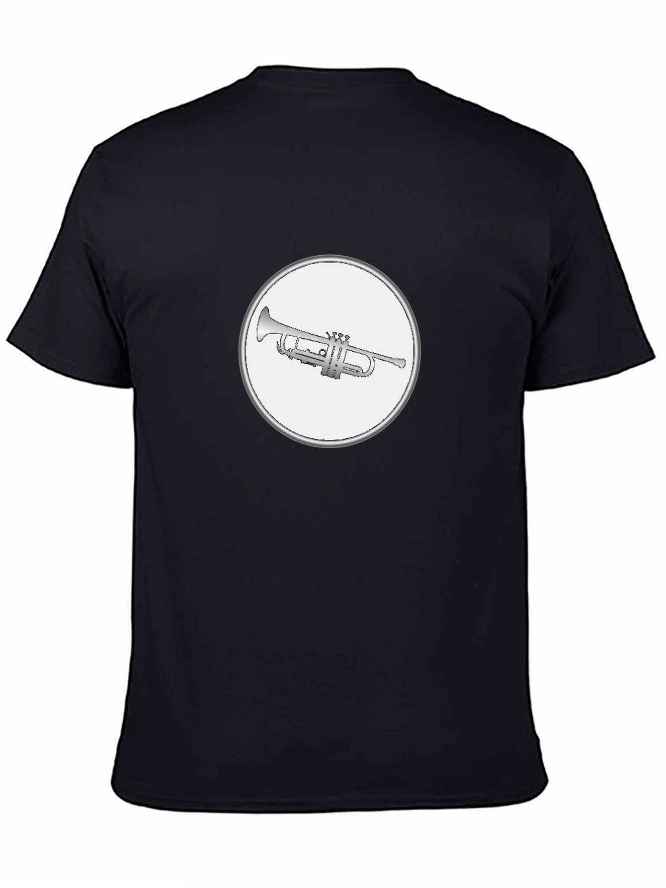 Trumpet Graphic Tee - Black Cotton T-Shirt