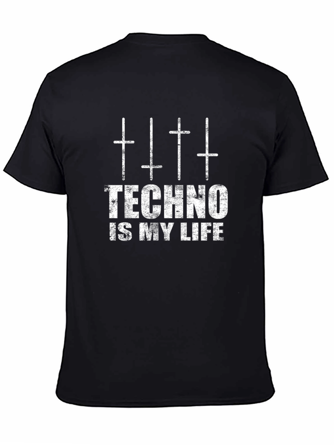 Techno is my Life Black T-Shirt