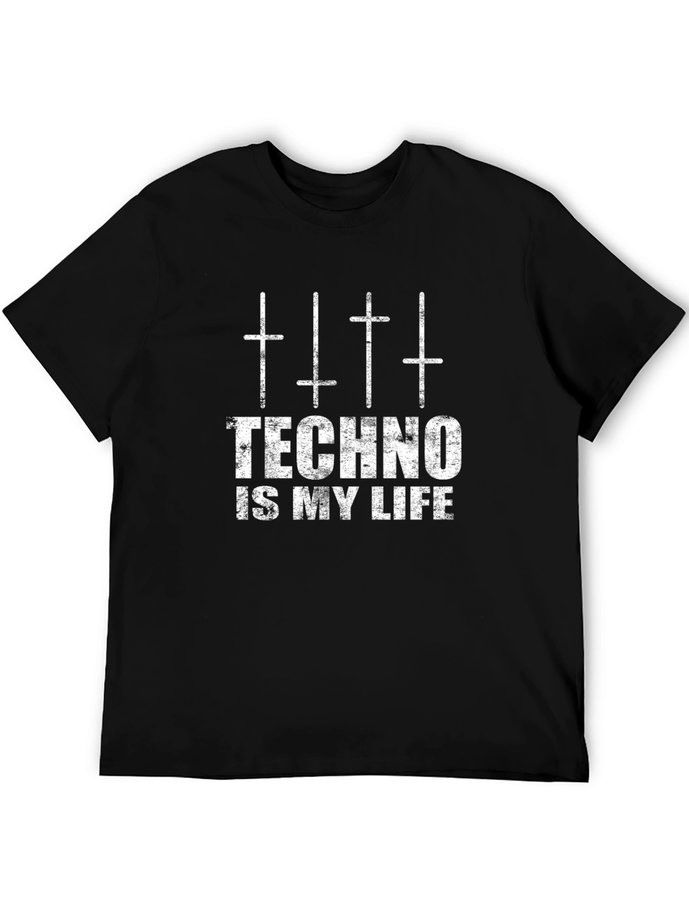 Techno is my Life Black T-Shirt