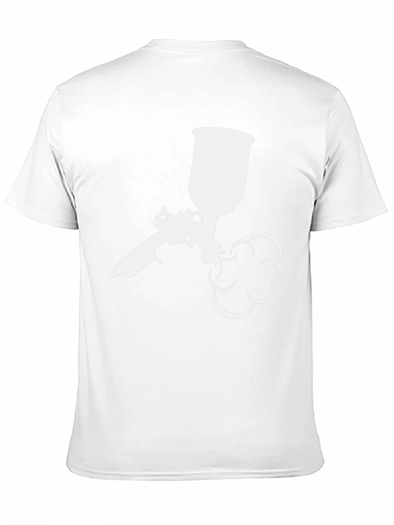 Spray Paint Gun Graphic Tee - Black