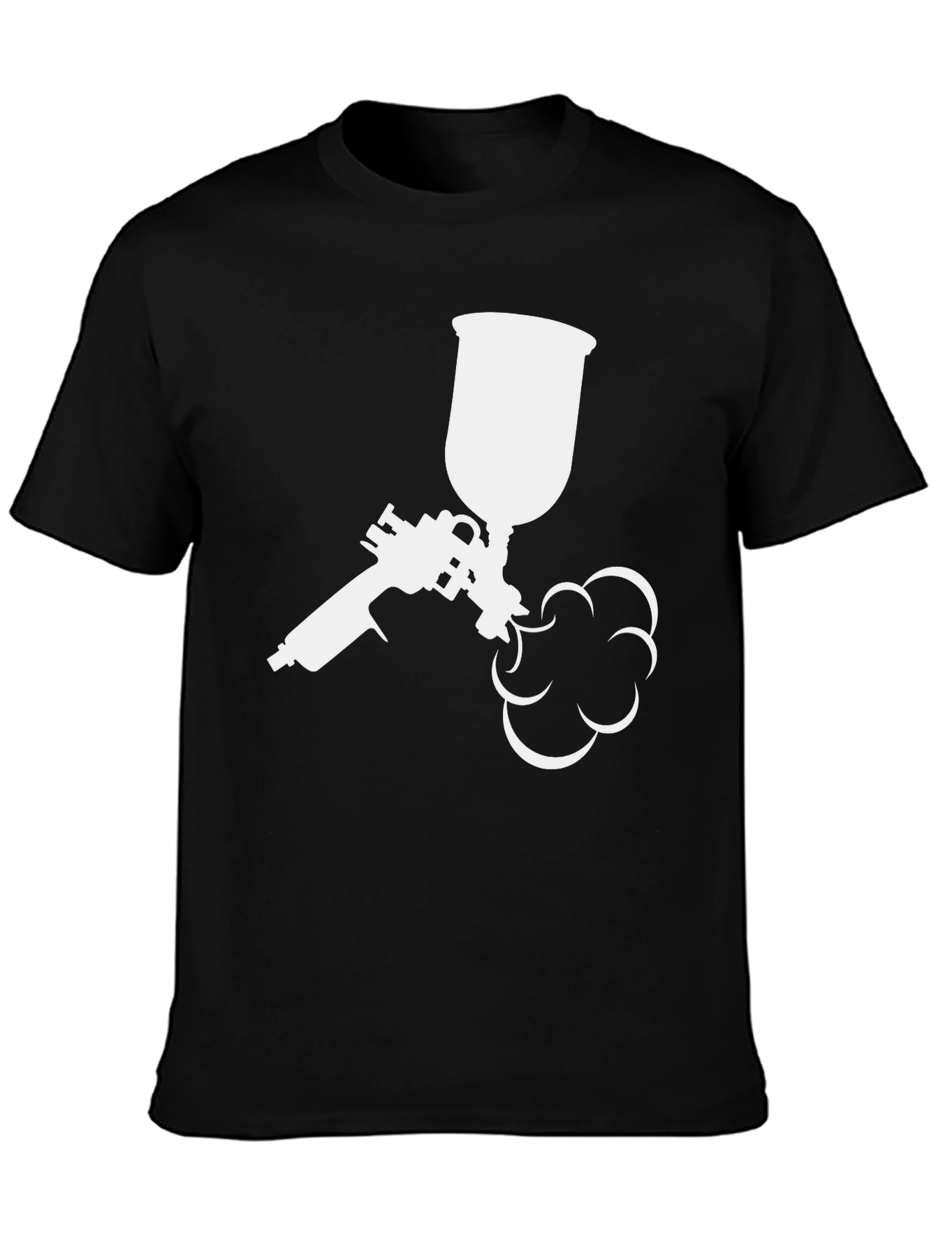 Spray Paint Gun Graphic Tee - Black