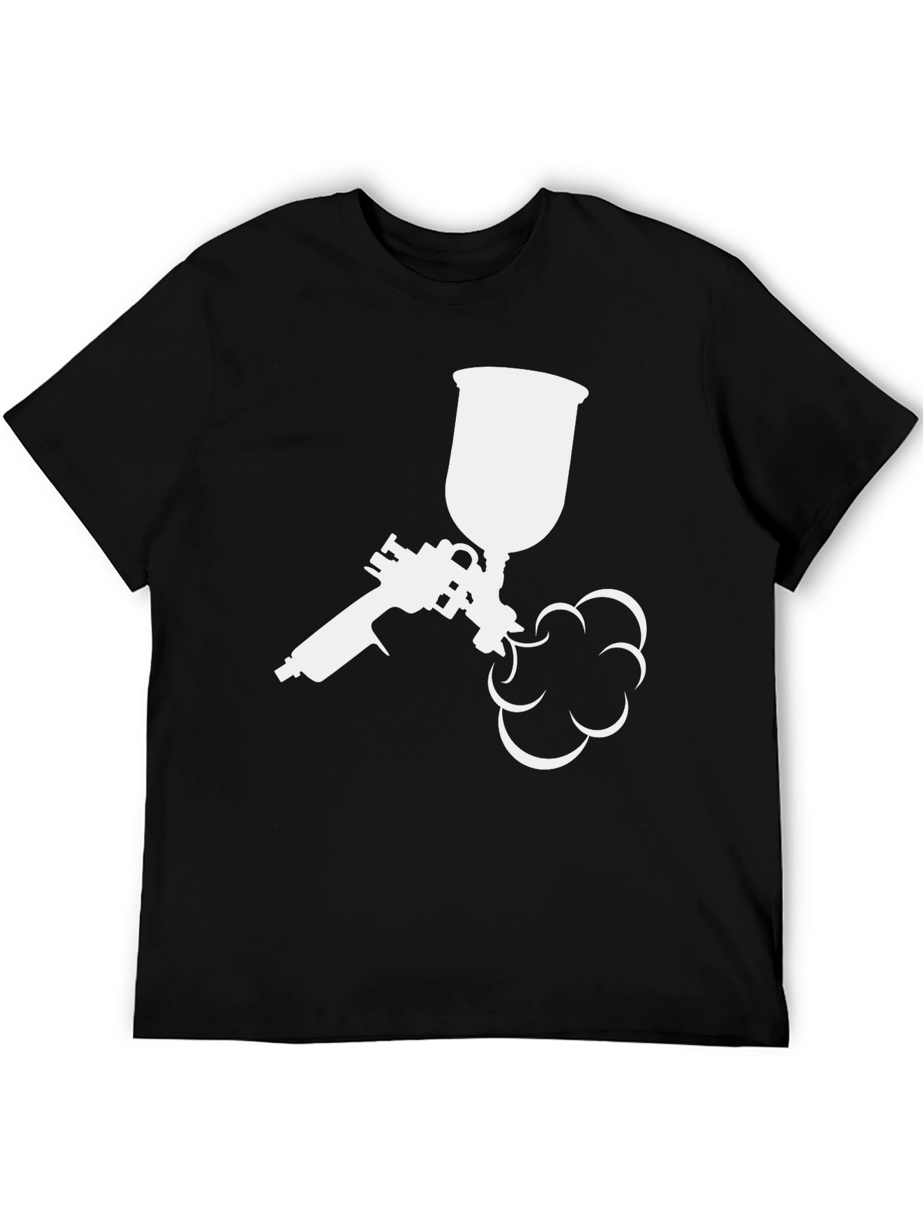 Spray Paint Gun Graphic Tee - Black