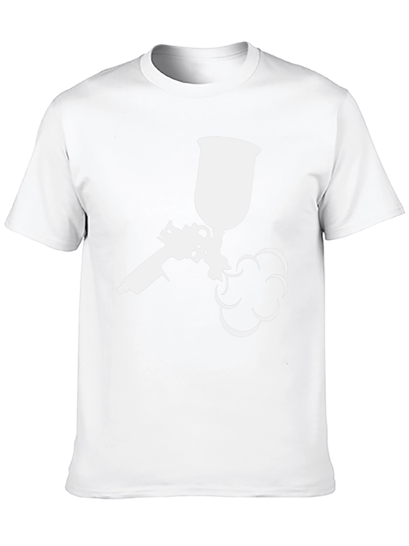 Spray Paint Gun Graphic Tee - Black