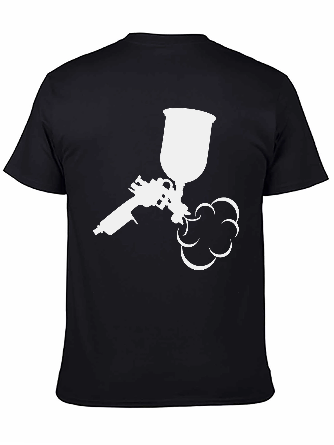 Spray Paint Gun Graphic Tee - Black
