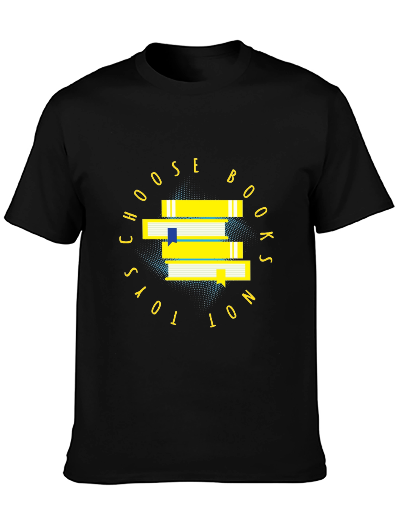 Choose Books Not Toys - Black T-Shirt