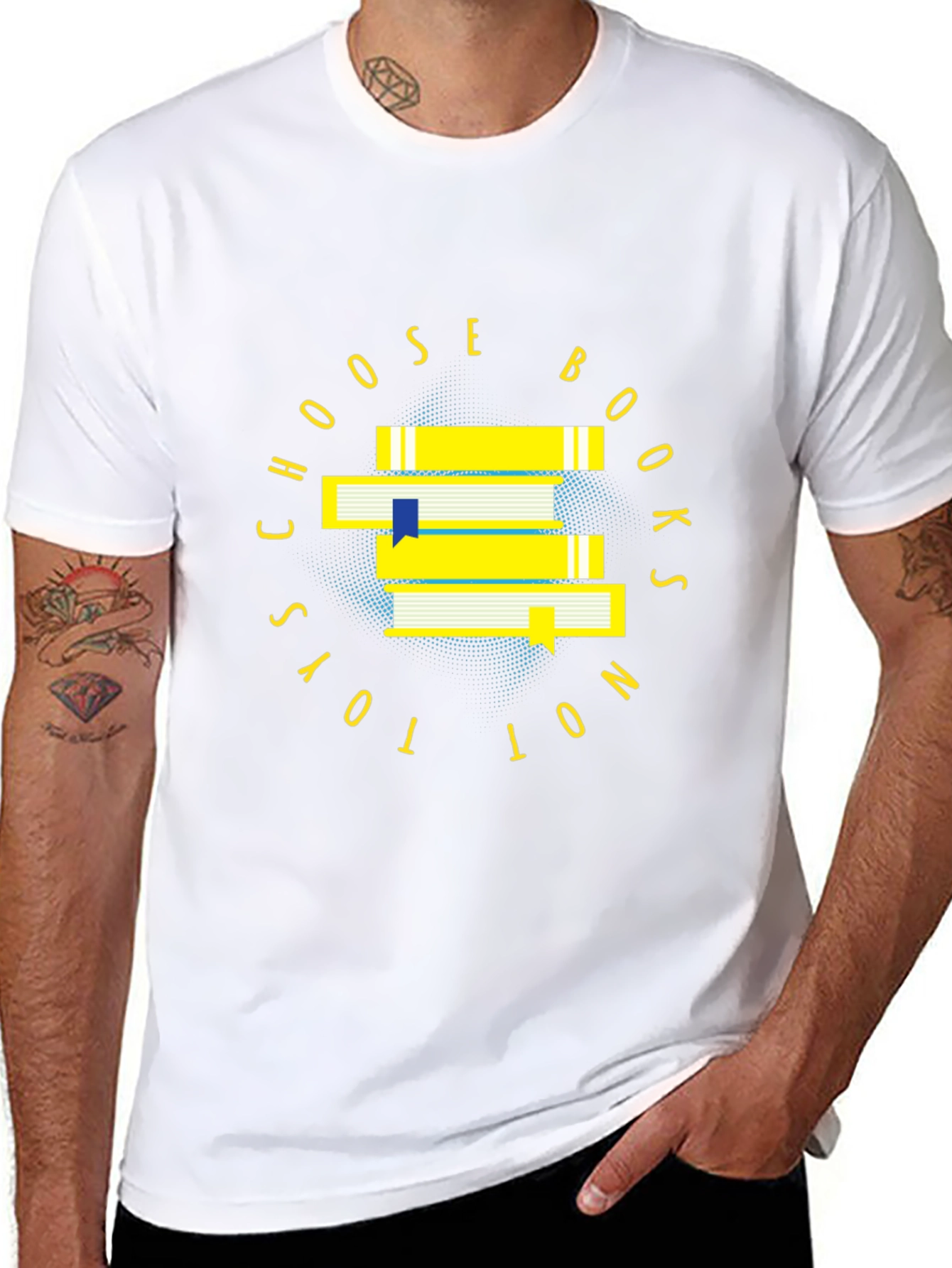 Choose Books Not Toys - Black T-Shirt