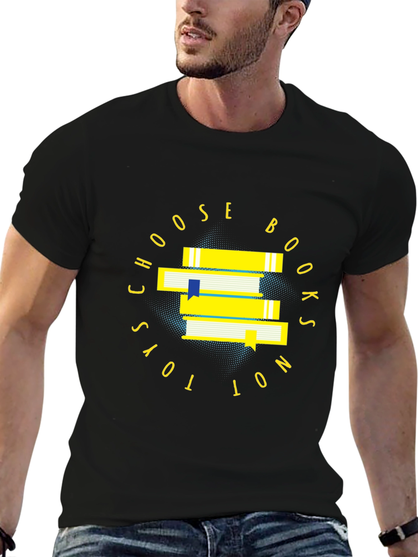 Choose Books Not Toys - Black T-Shirt