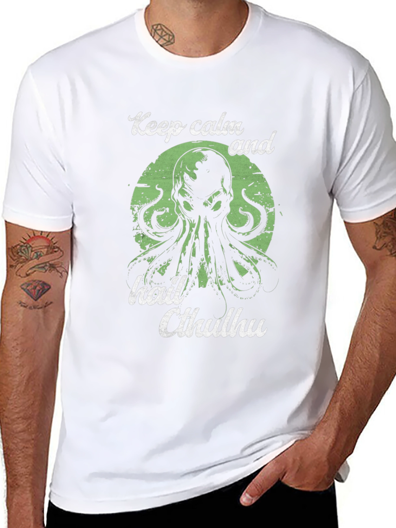 Keep Calm and Hail Cthulhu T-Shirt