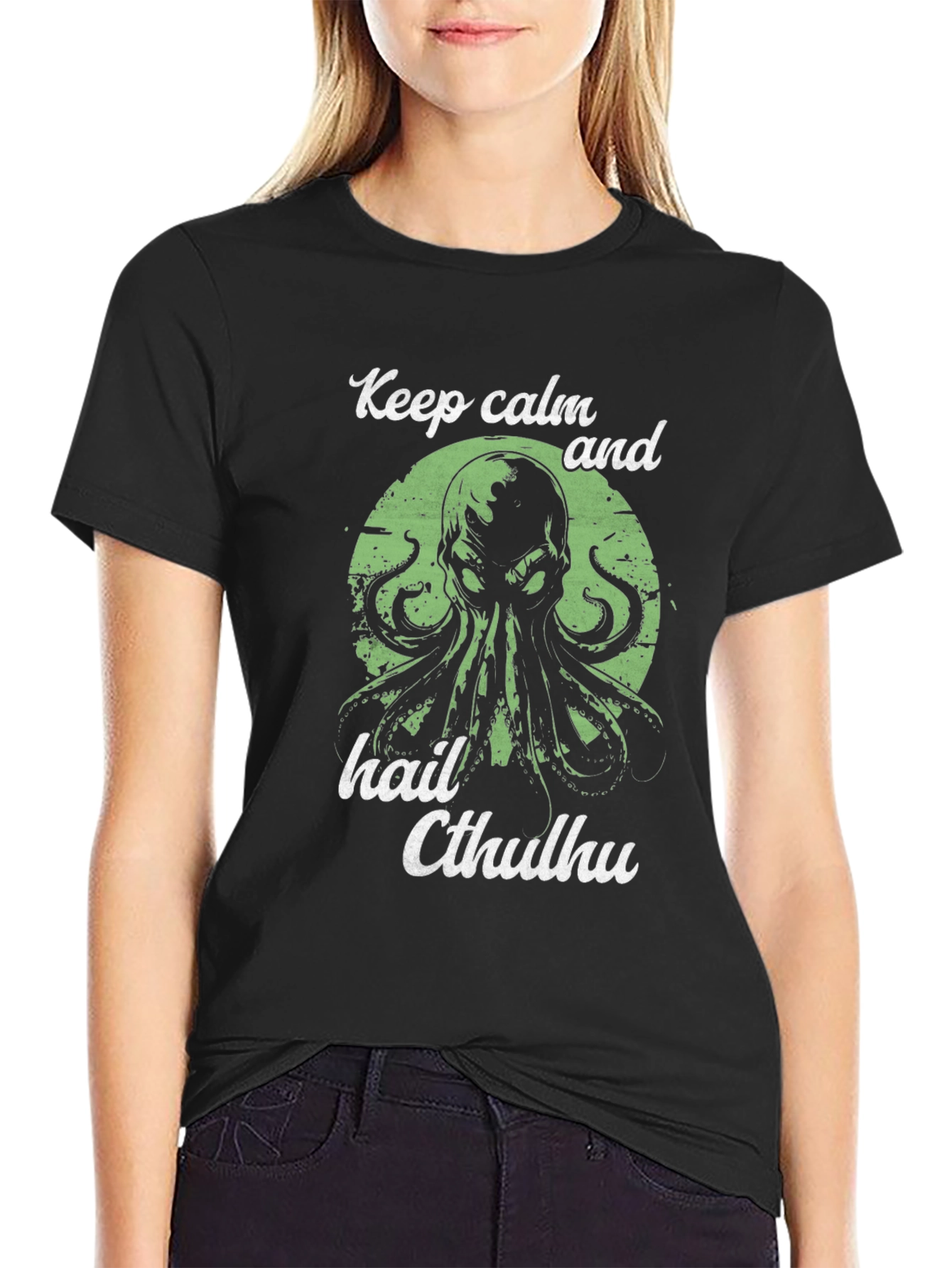Keep Calm and Hail Cthulhu T-Shirt