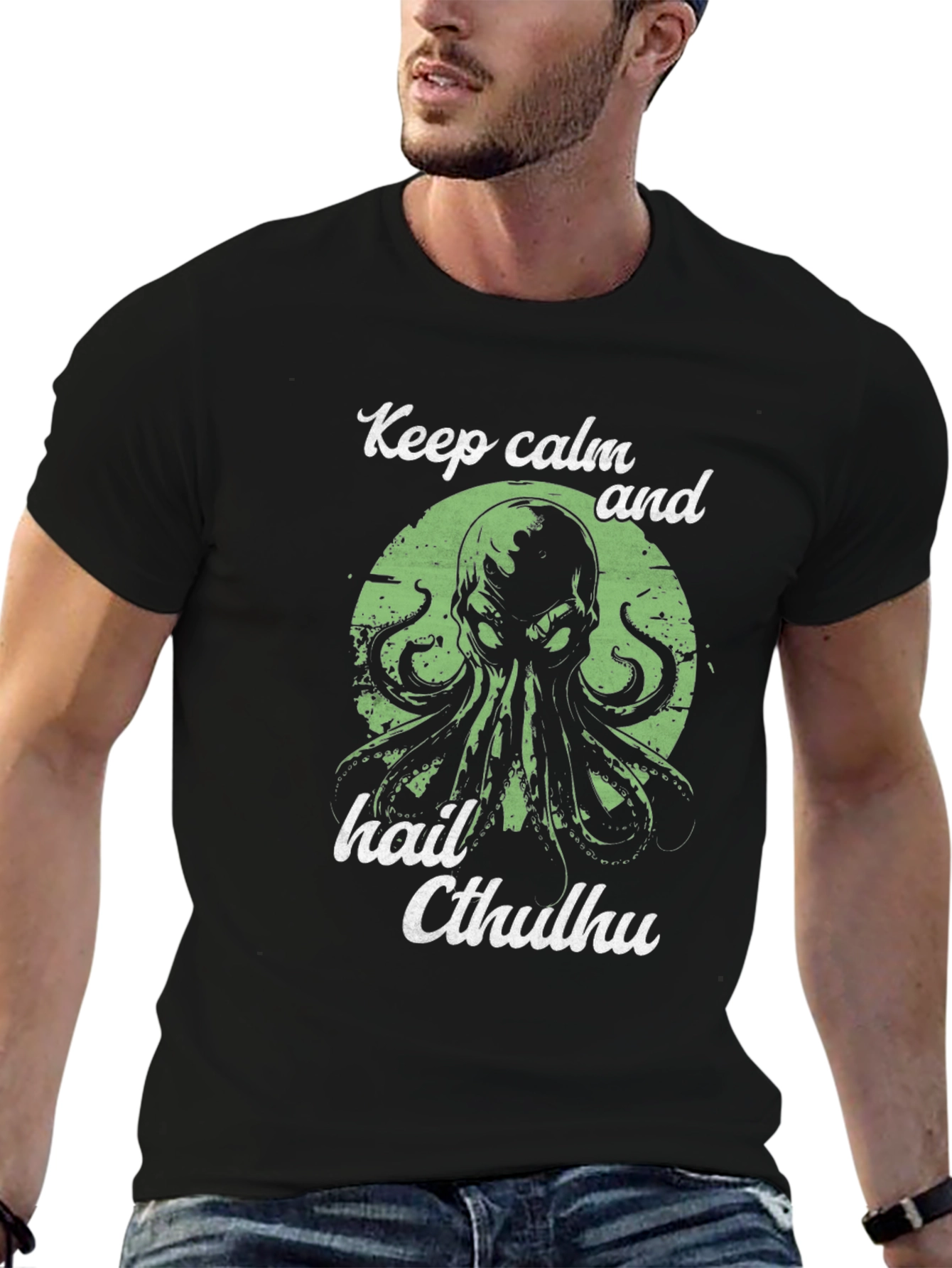 Keep Calm and Hail Cthulhu T-Shirt