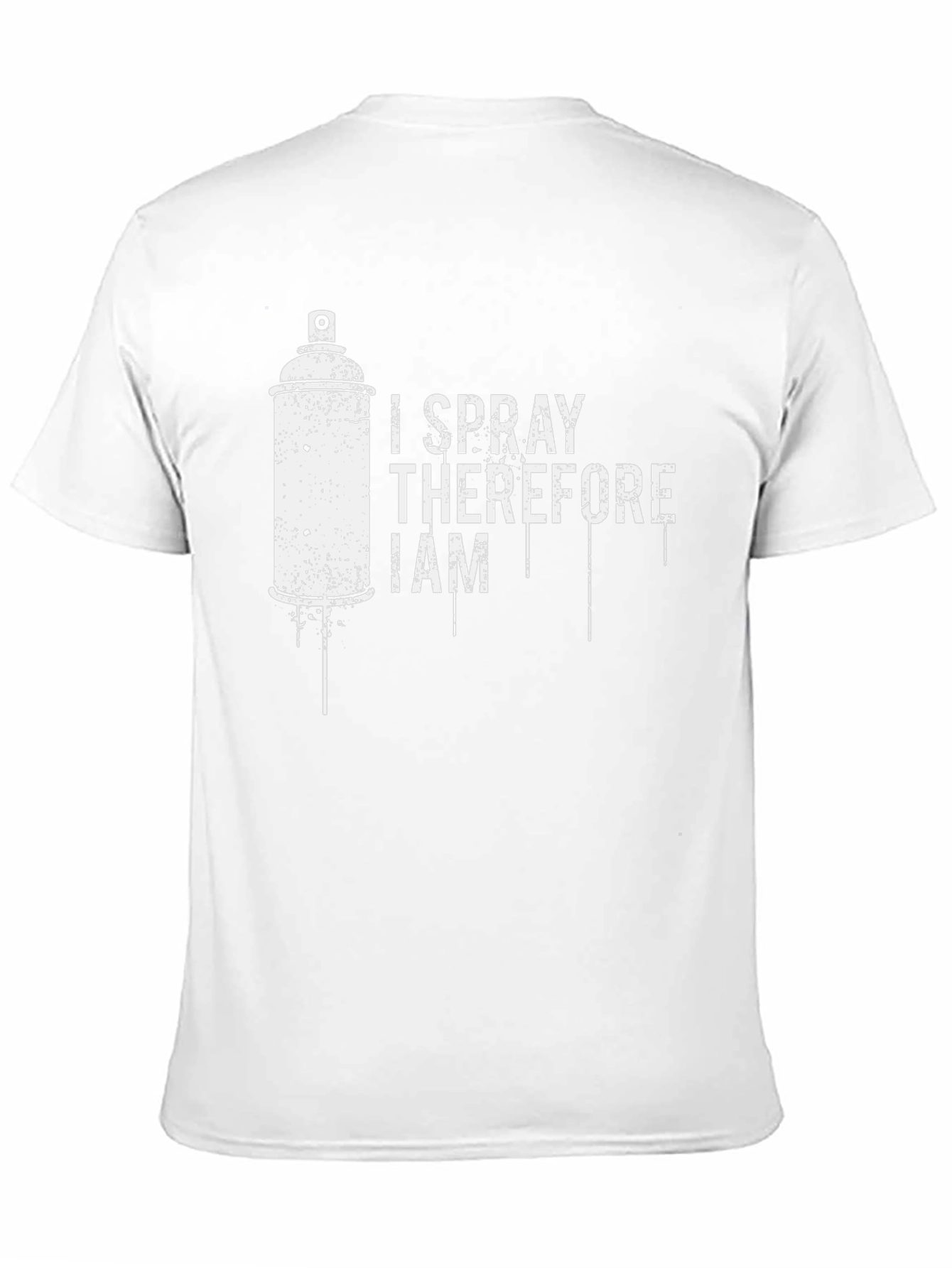 I Spray Therefore I Am Black T-Shirt