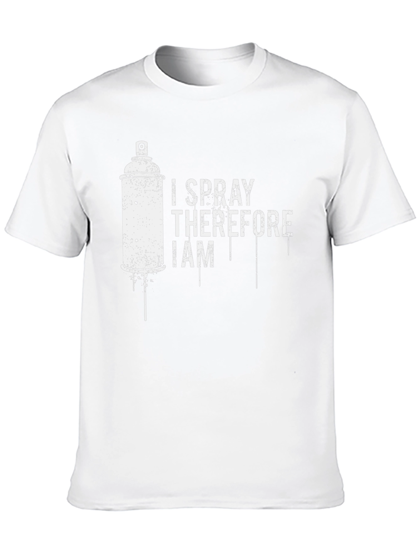 I Spray Therefore I Am Black T-Shirt
