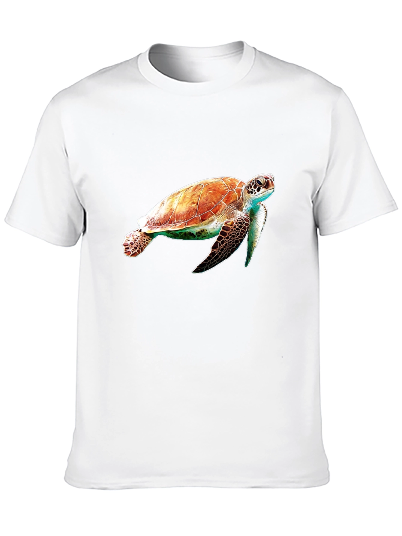Sea Turtle Graphic Tee - Black Cotton Comfort