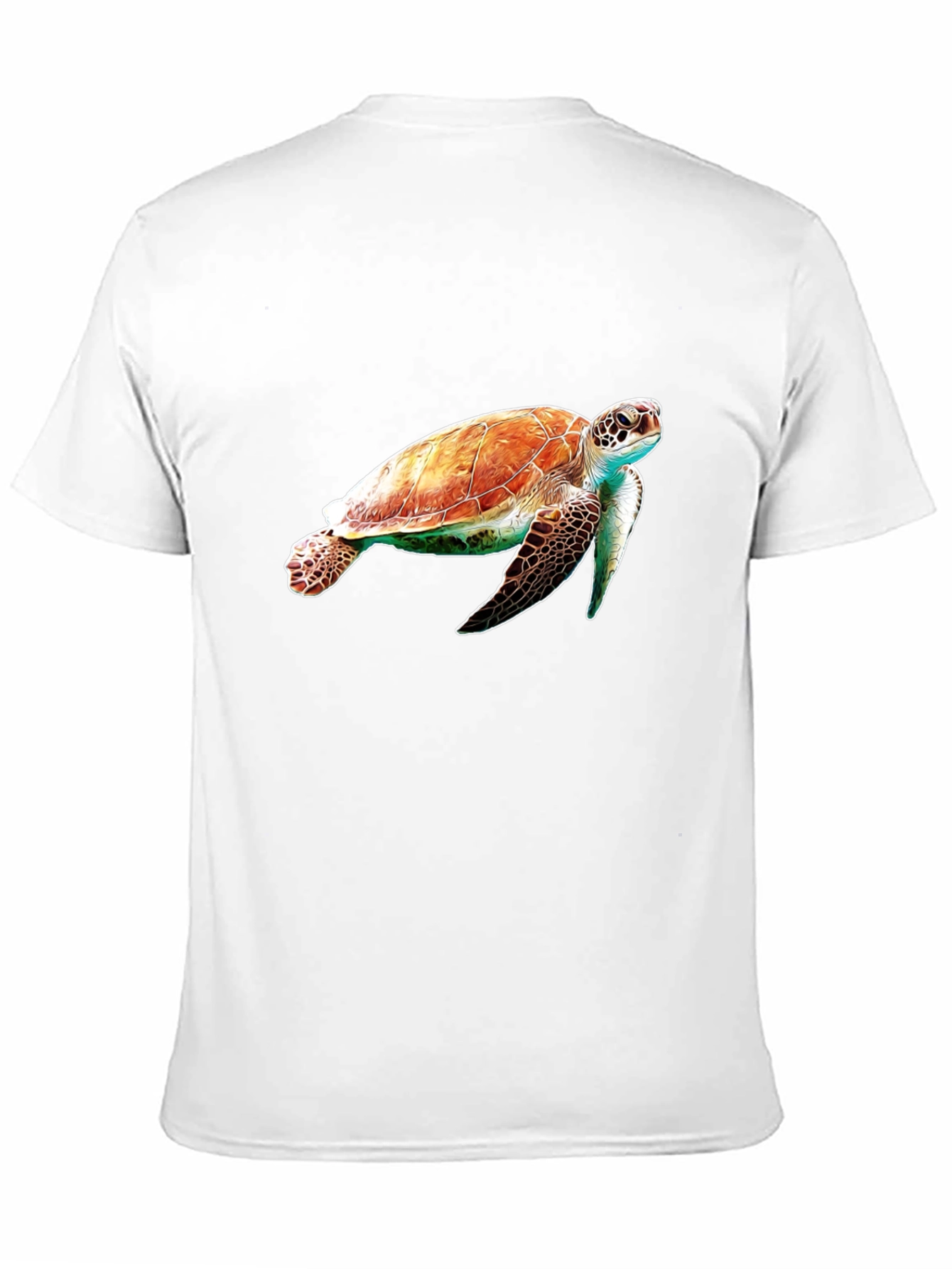 Sea Turtle Graphic Tee - Black Cotton Comfort