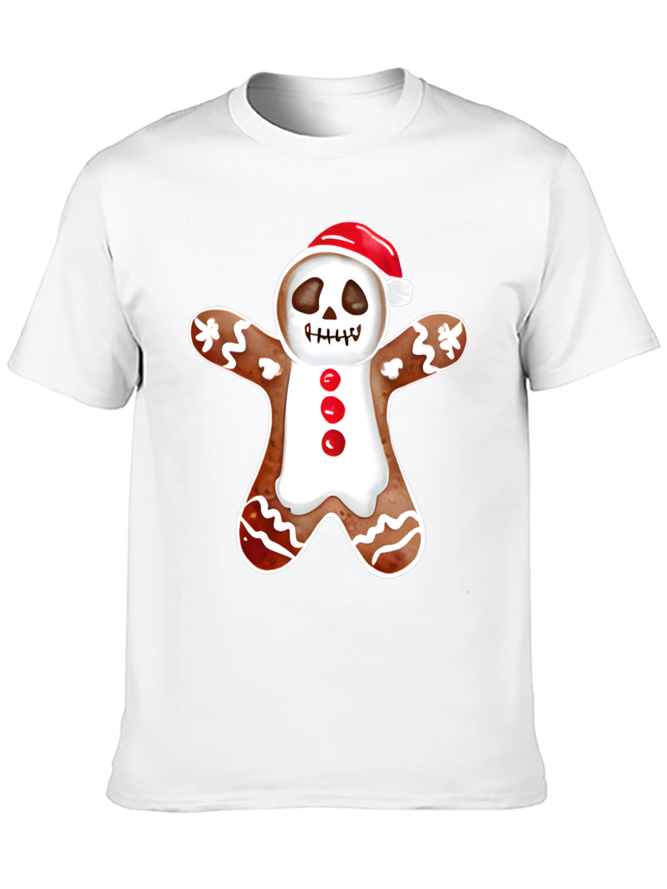Gingerbread Skeleton Santa T-Shirt