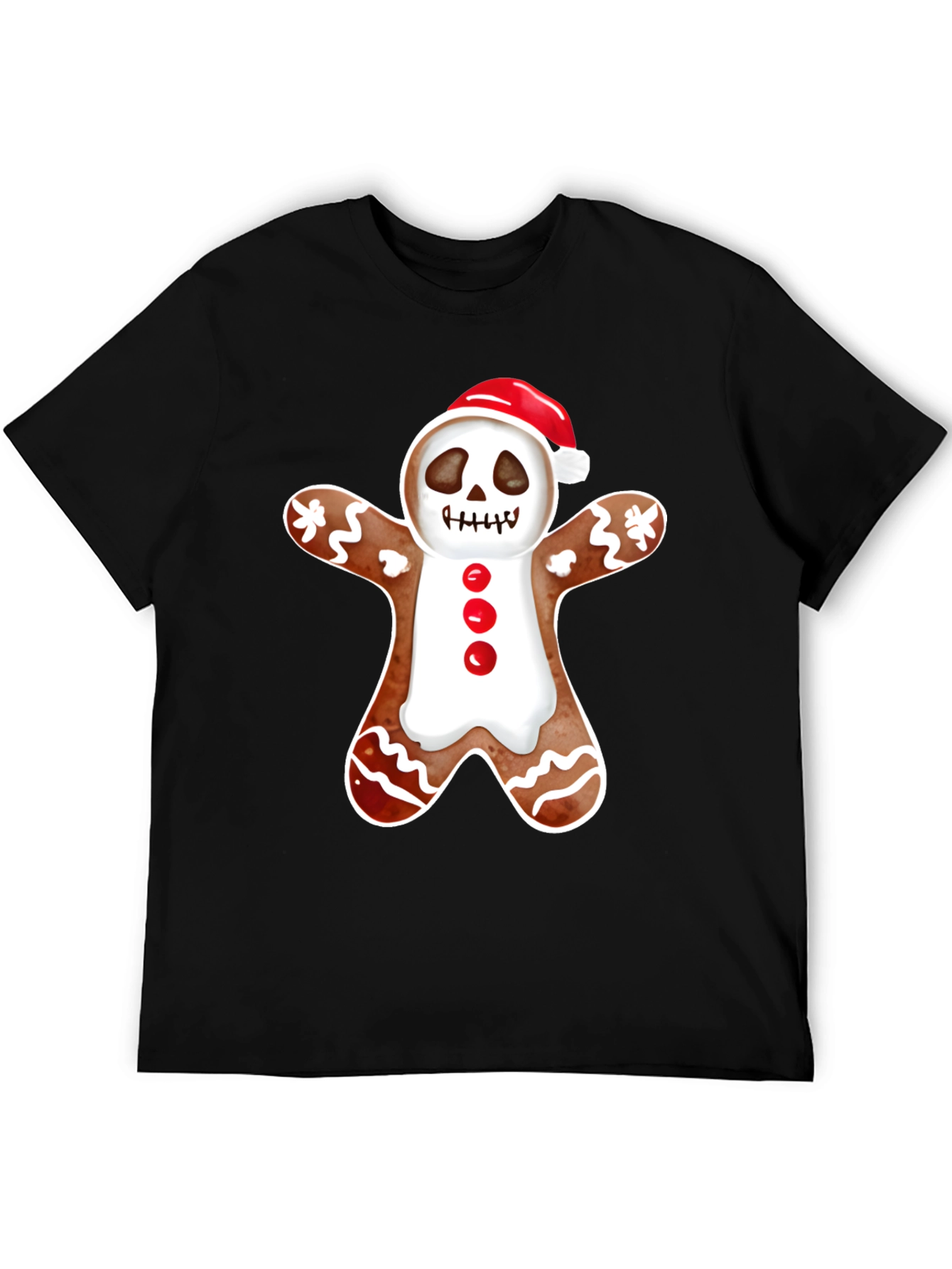 Gingerbread Skeleton Santa T-Shirt