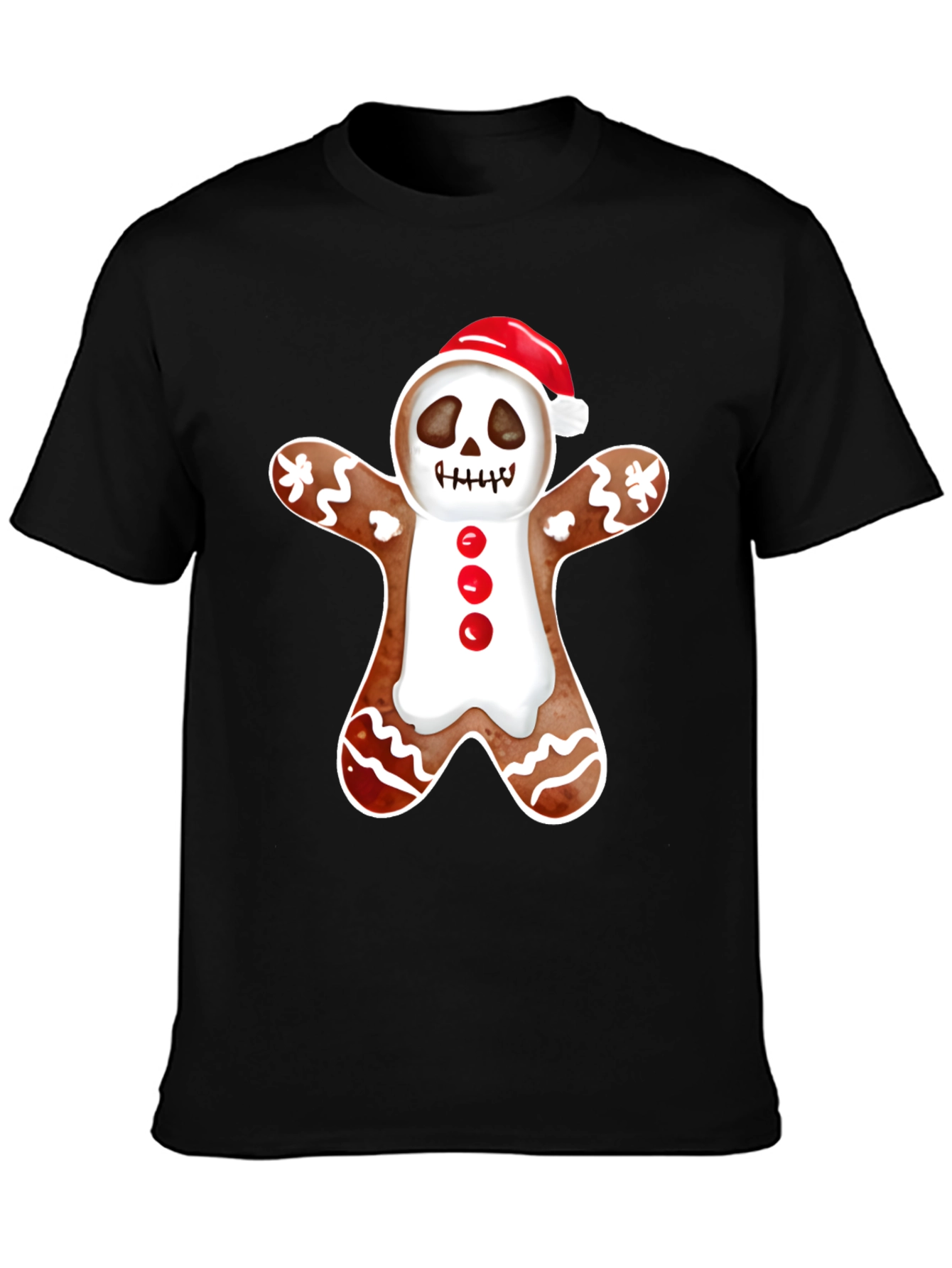Gingerbread Skeleton Santa T-Shirt