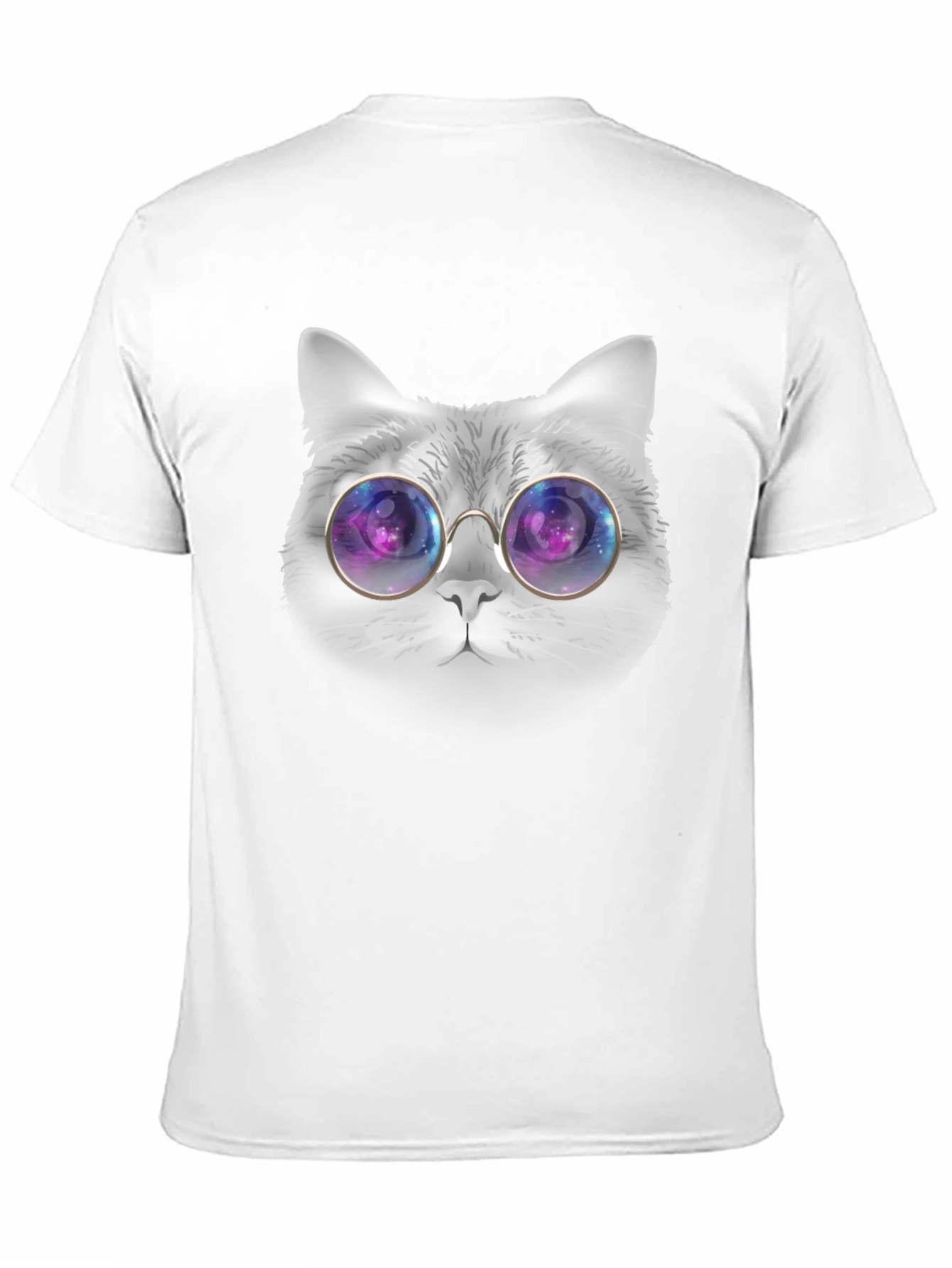 Cat with Galaxy Glasses T-Shirt