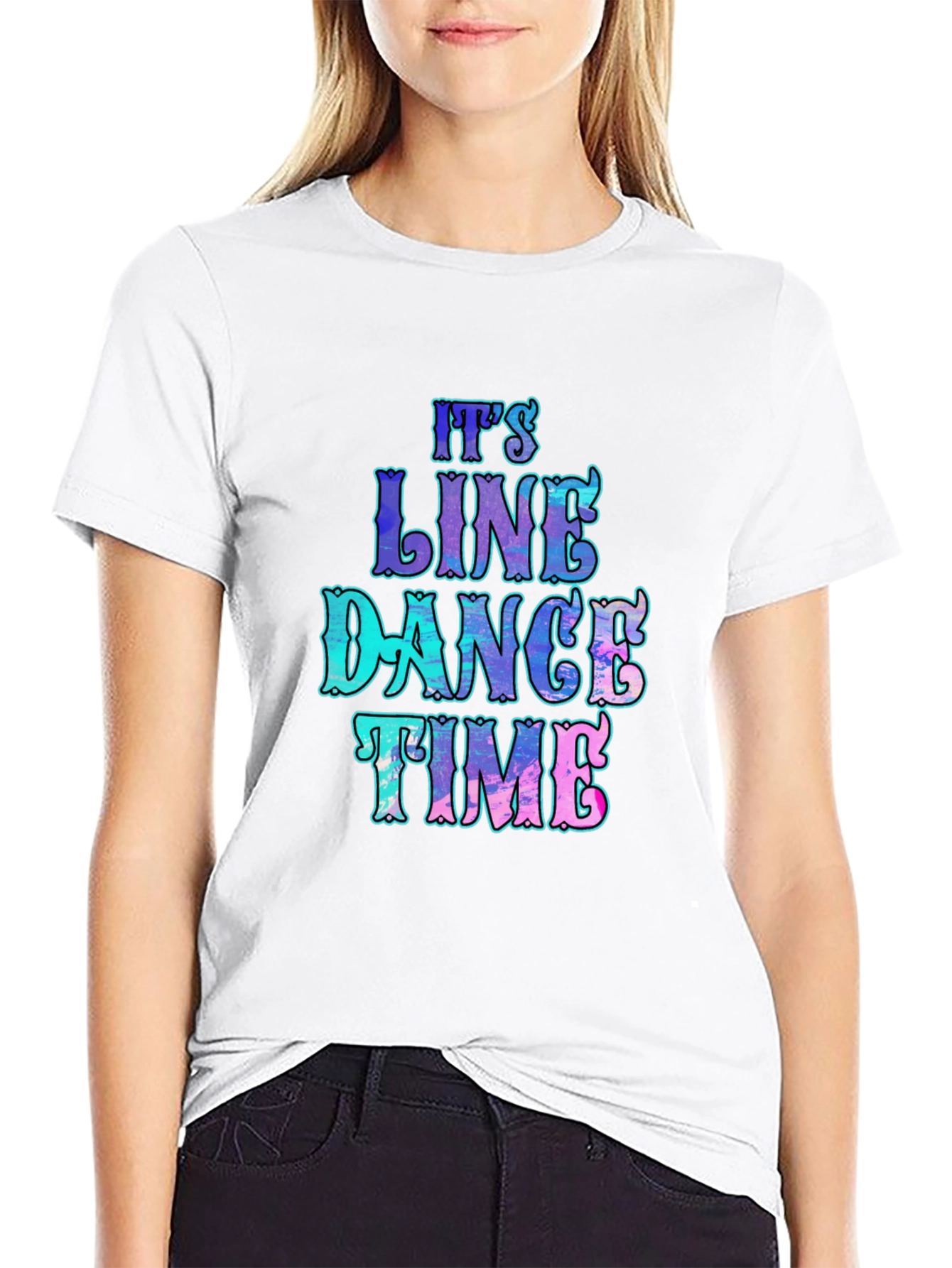Its Line Dance Time T-Shirt - Fun Graphic Tee