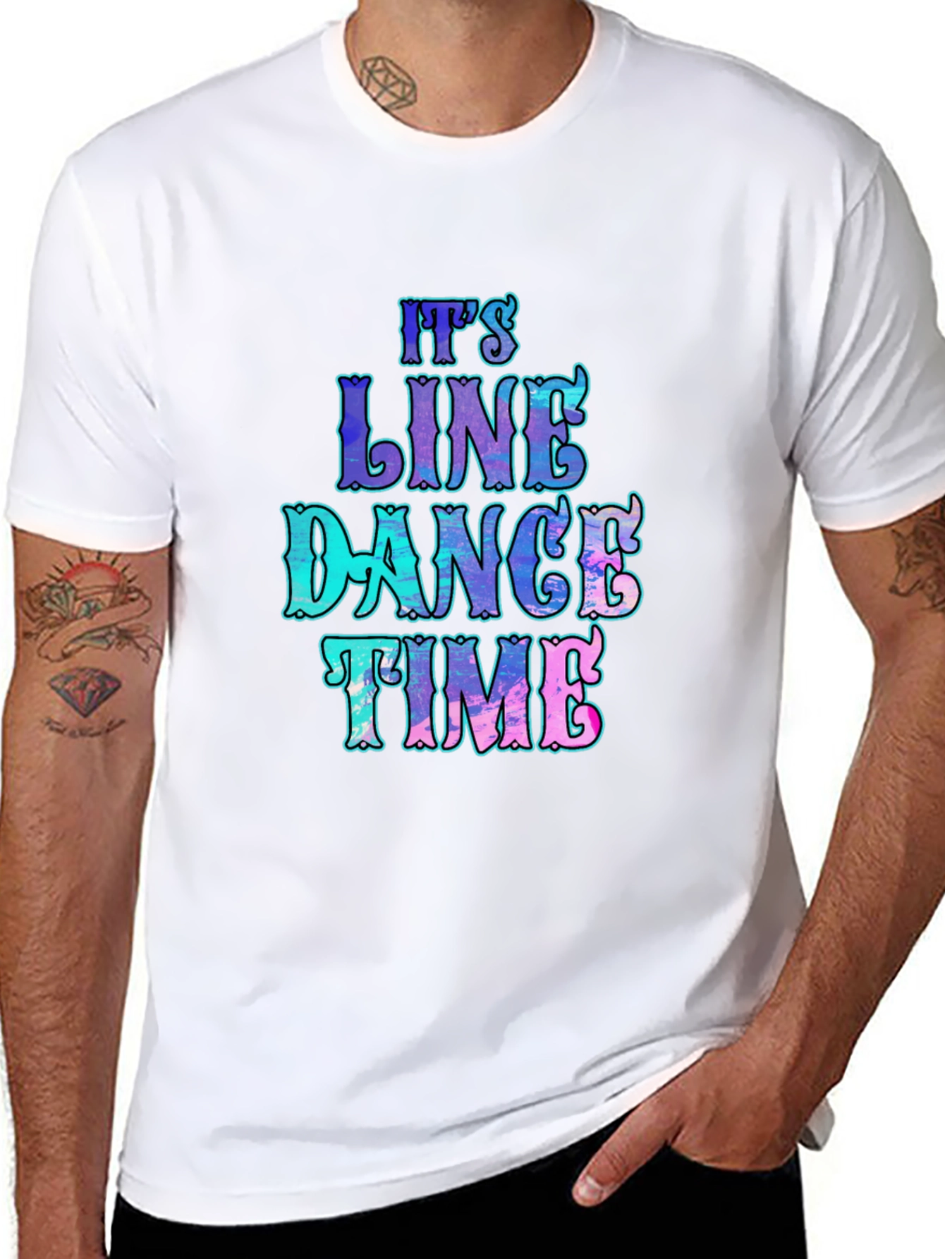 Its Line Dance Time T-Shirt - Fun Graphic Tee