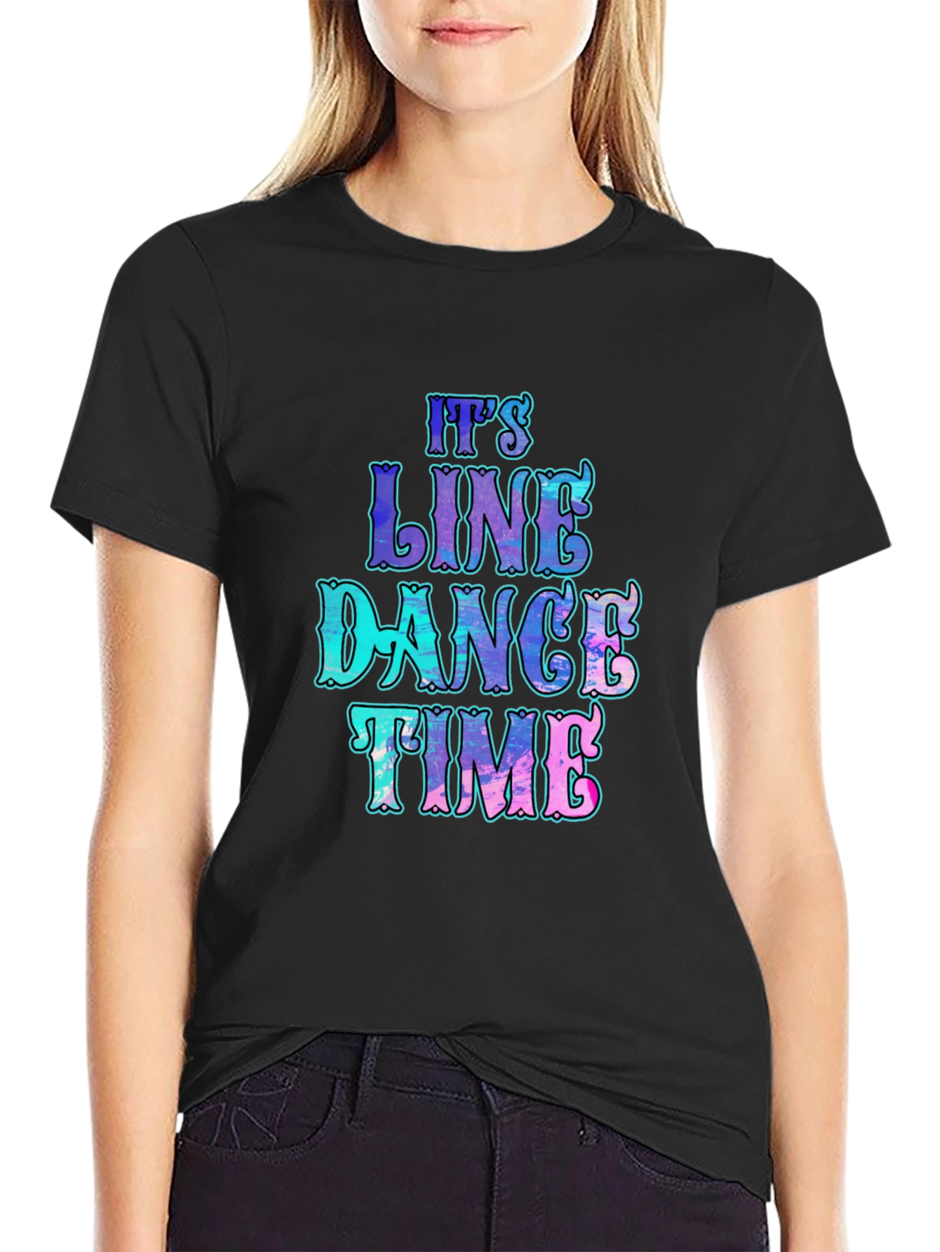 Its Line Dance Time T-Shirt - Fun Graphic Tee