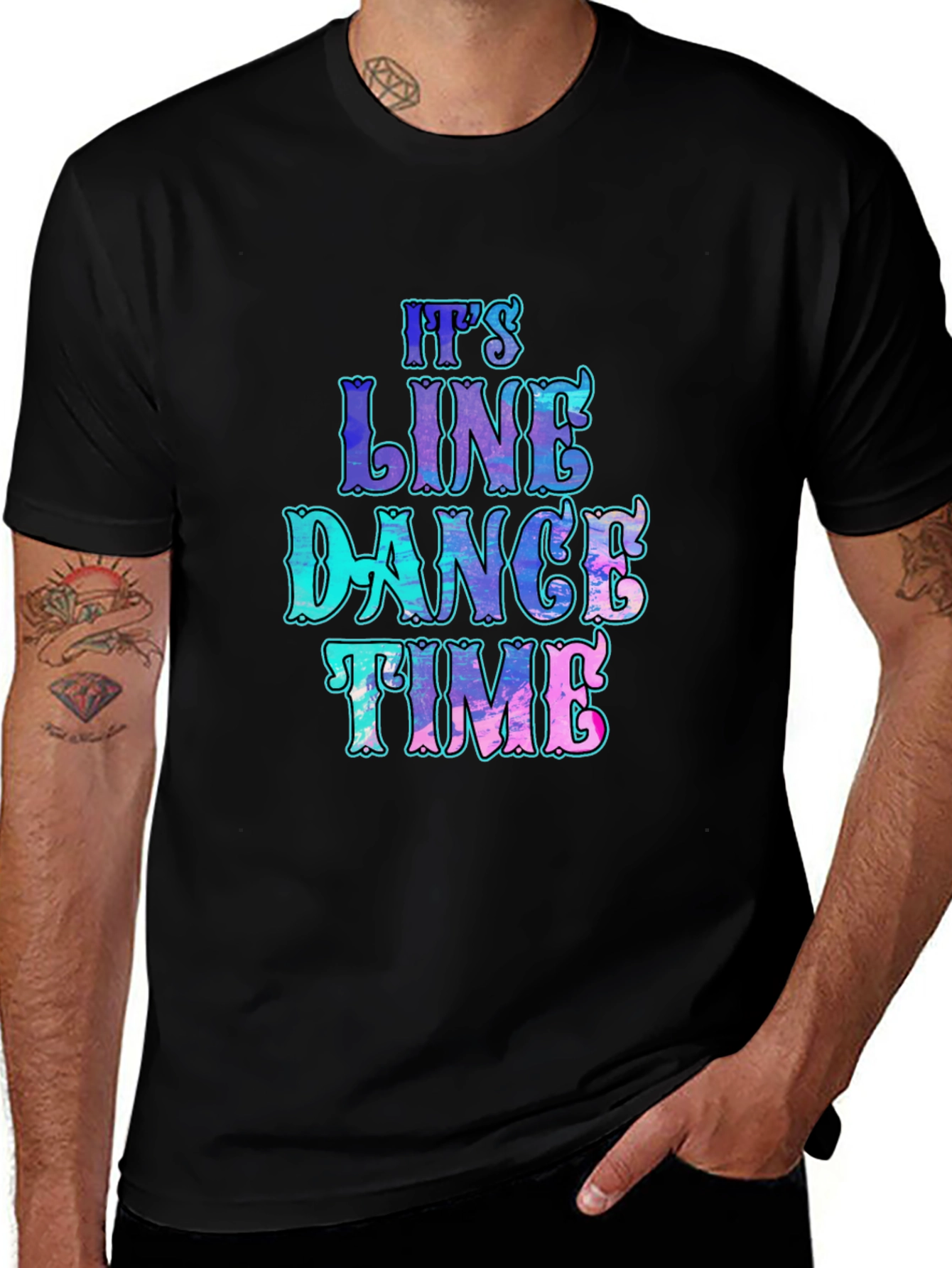 Its Line Dance Time T-Shirt - Fun Graphic Tee