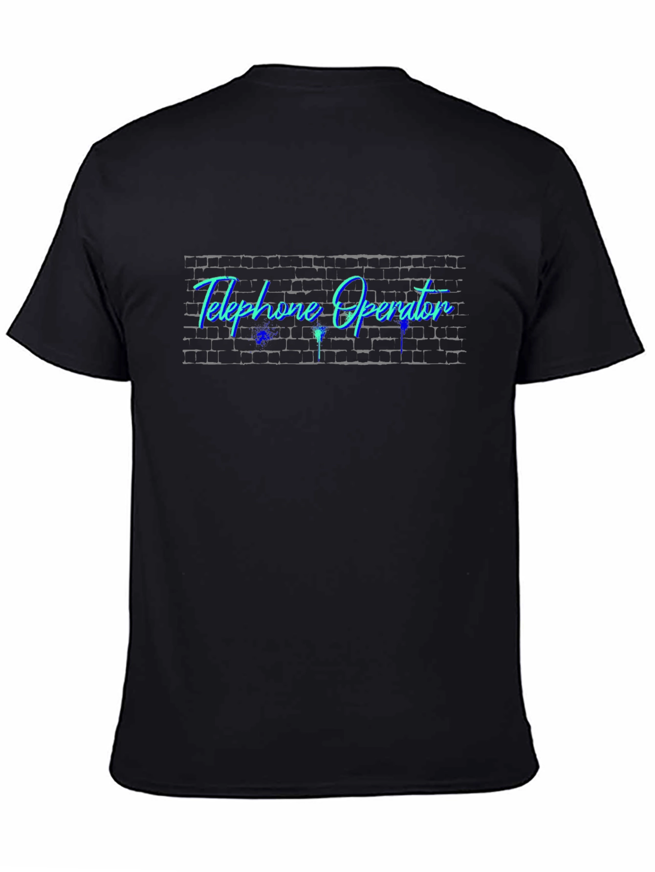 Telephone Operator Black T-Shirt