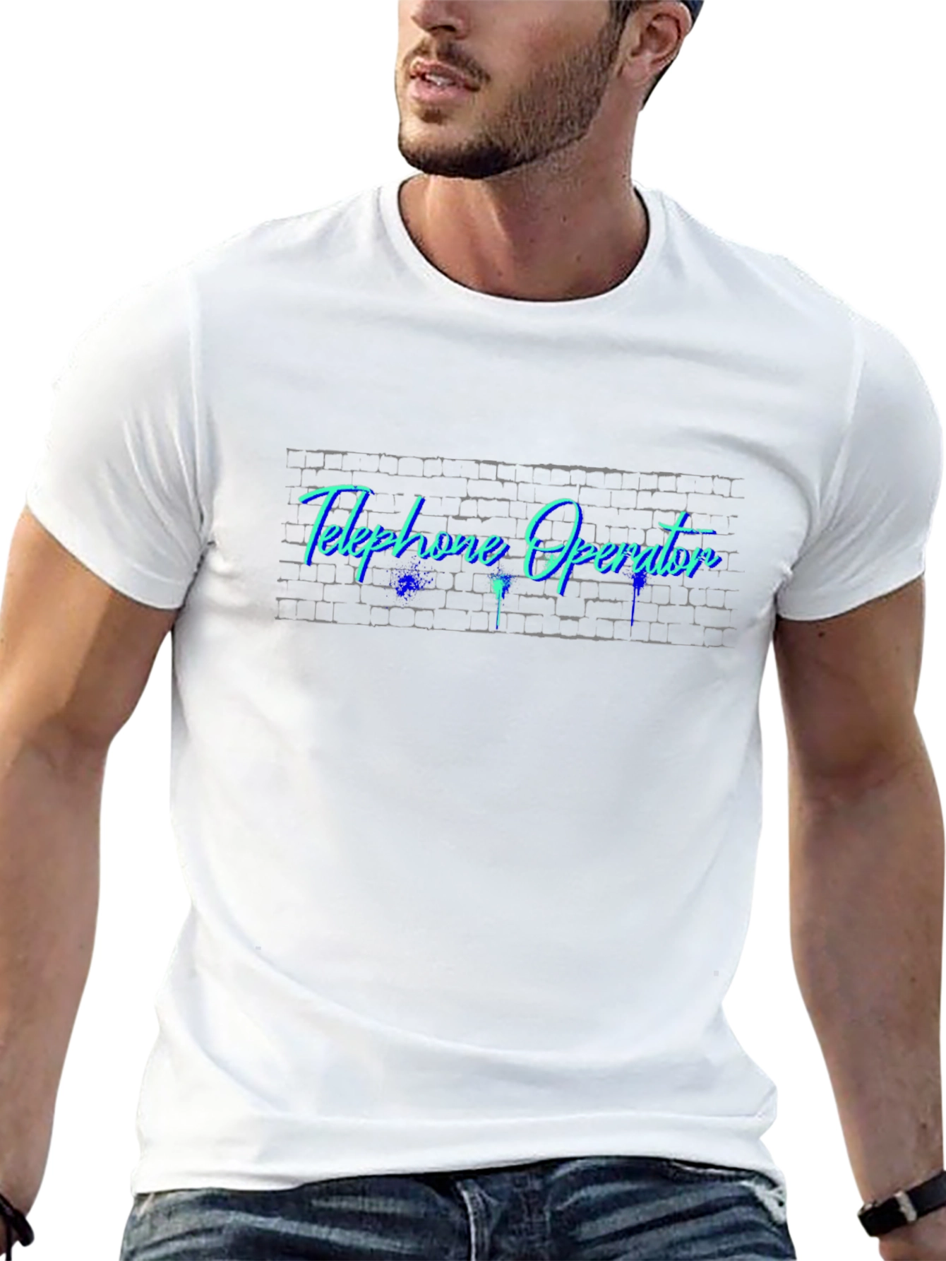Telephone Operator Black T-Shirt