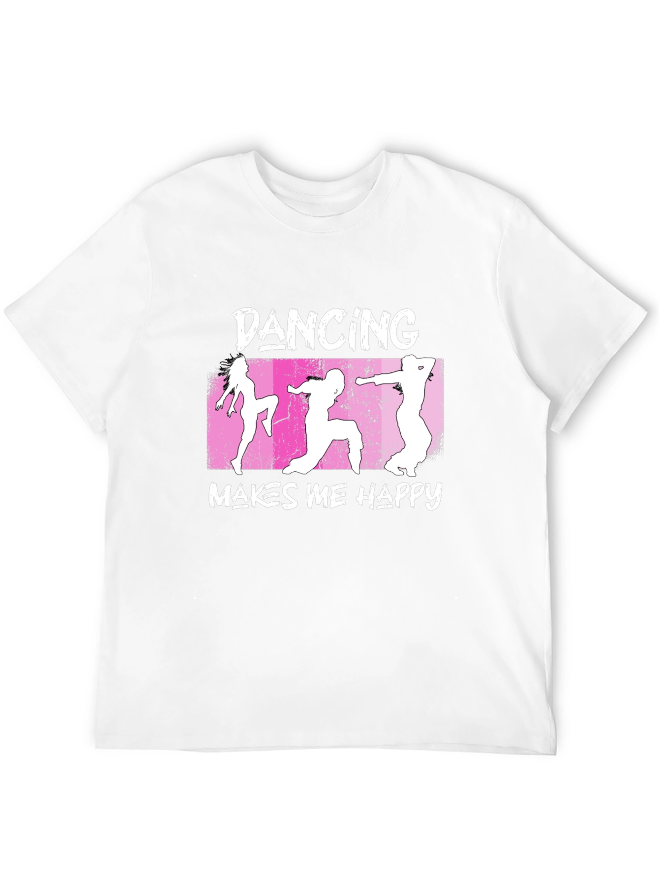 Dancing Makes Me Happy Graphic T-Shirt - Black