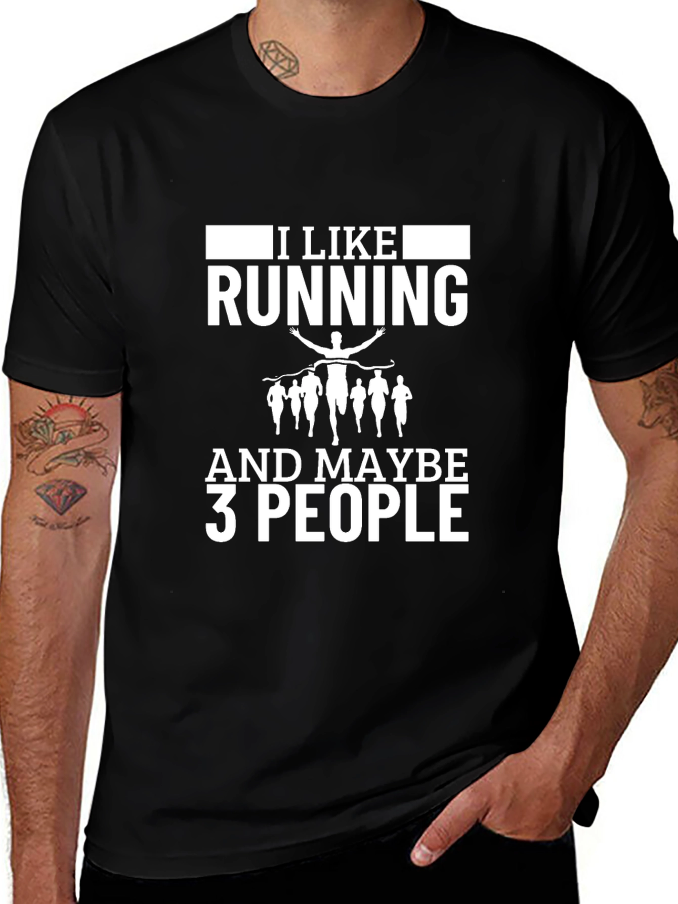 I Like Running & Maybe 3 People T-Shirt
