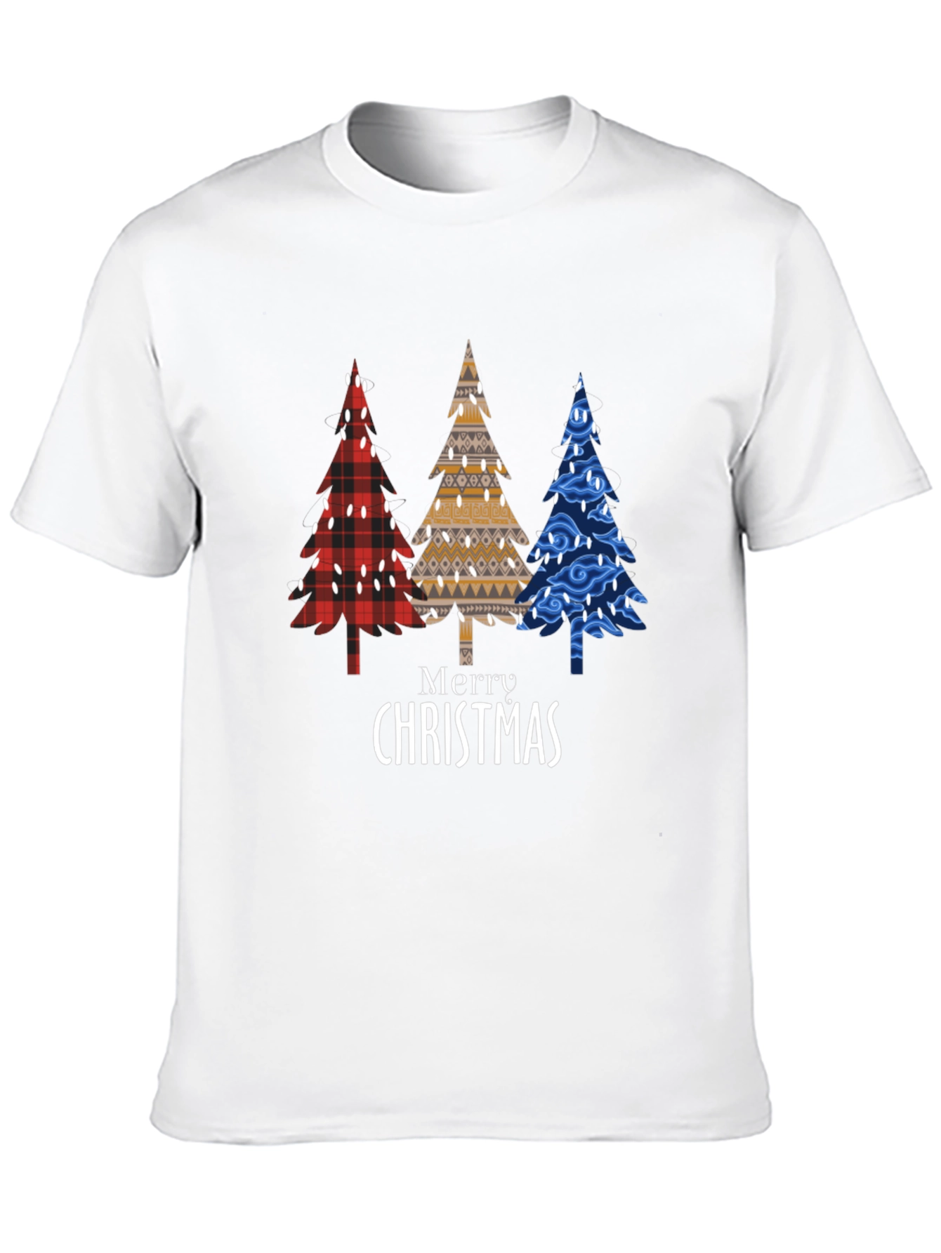 Merry Christmas Trees Graphic T-Shirt