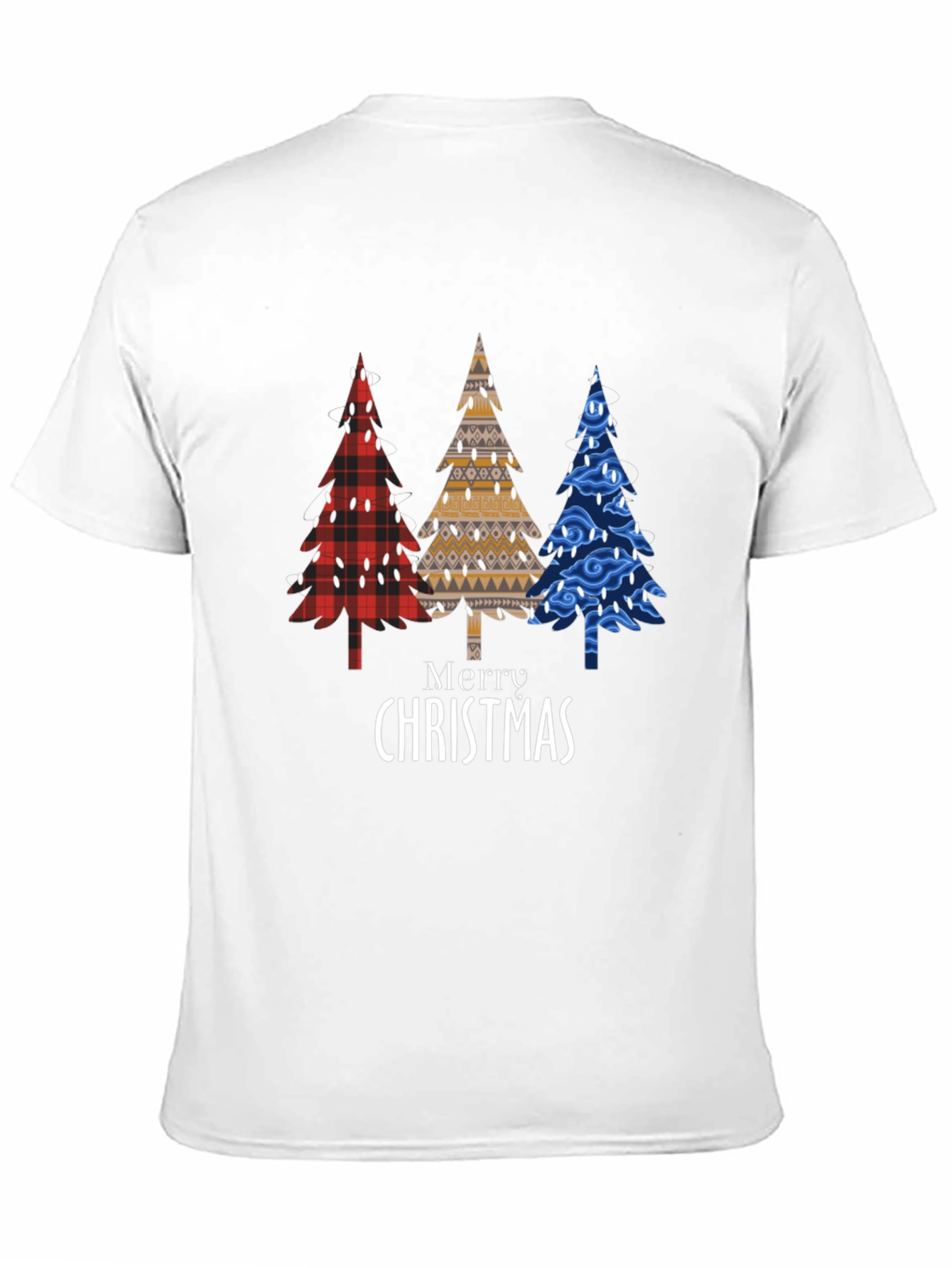 Merry Christmas Trees Graphic T-Shirt