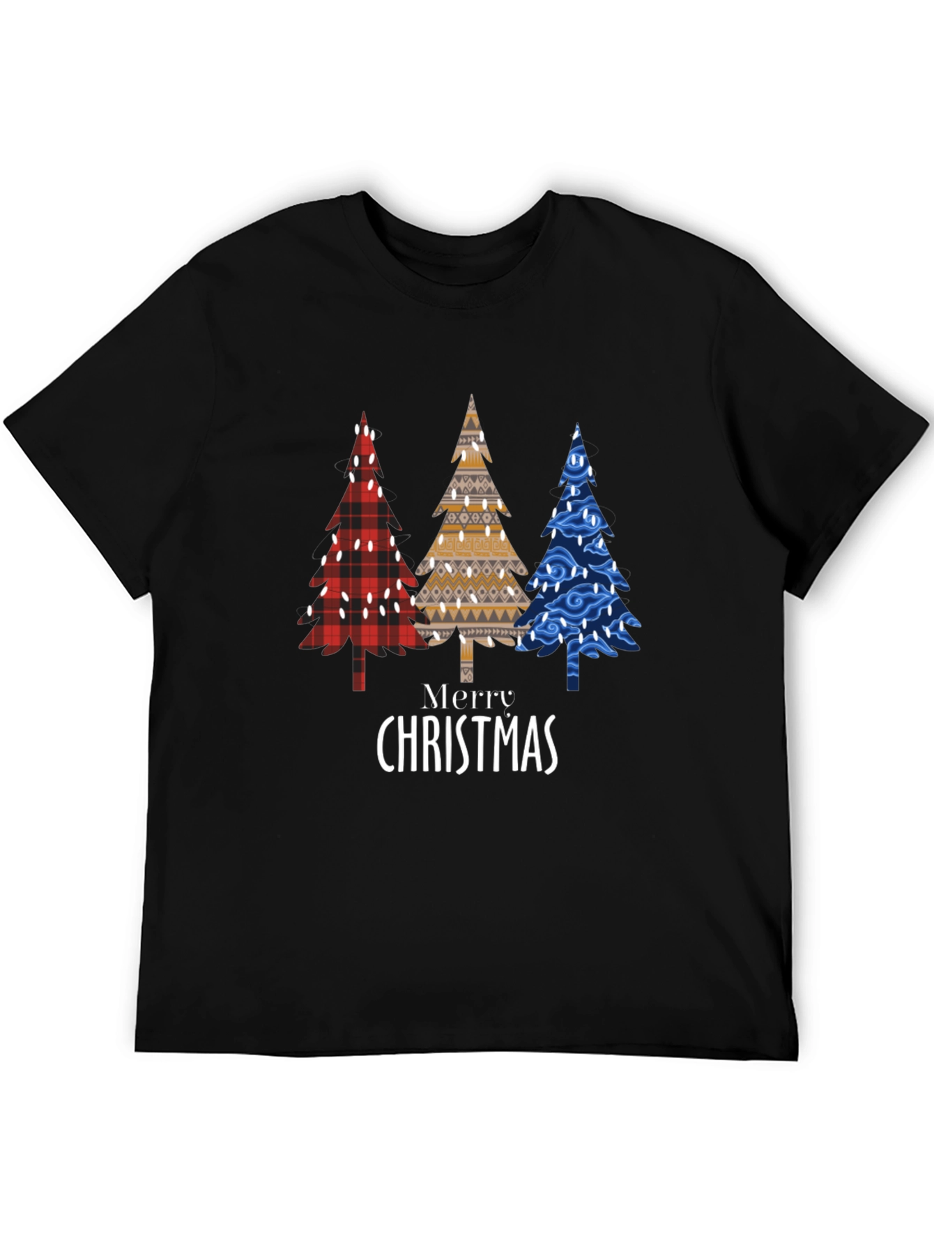 Merry Christmas Trees Graphic T-Shirt